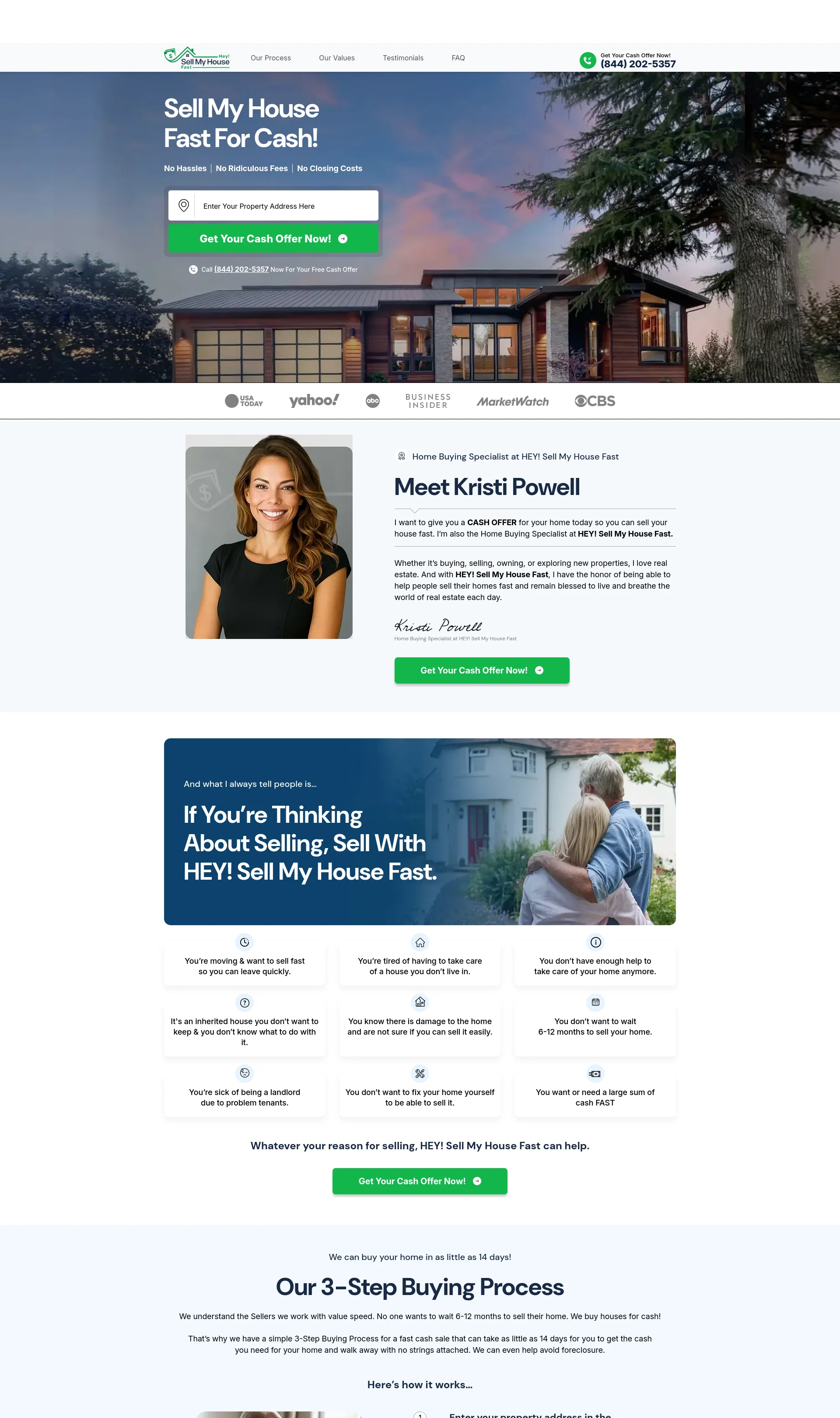 Sell your house fast for cash with no hassles, no ridiculous fees, and no closing costs