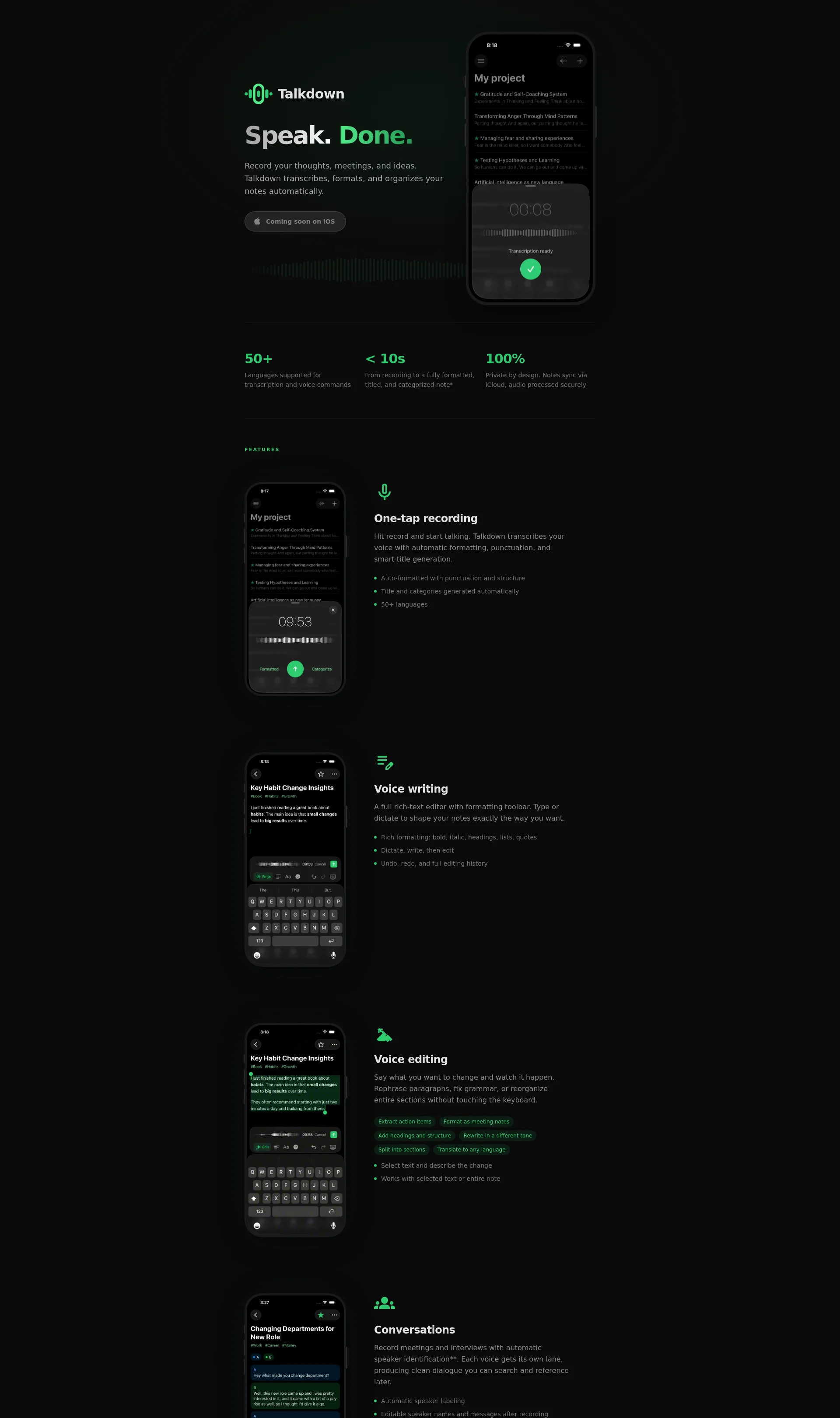 Voice to Notes, Instantly