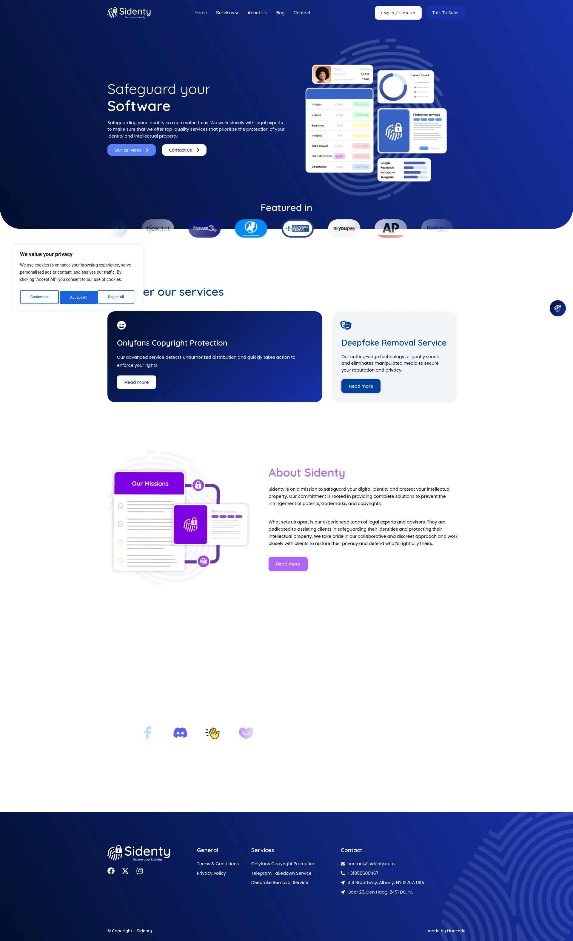 Secure your digital identity by professionals