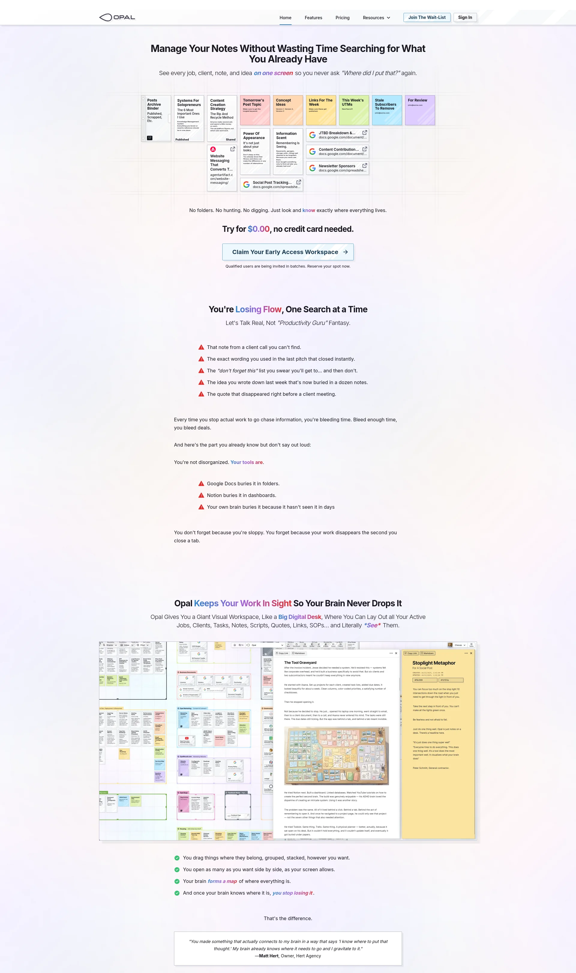 The Spatial Note Taking App for Freelancers