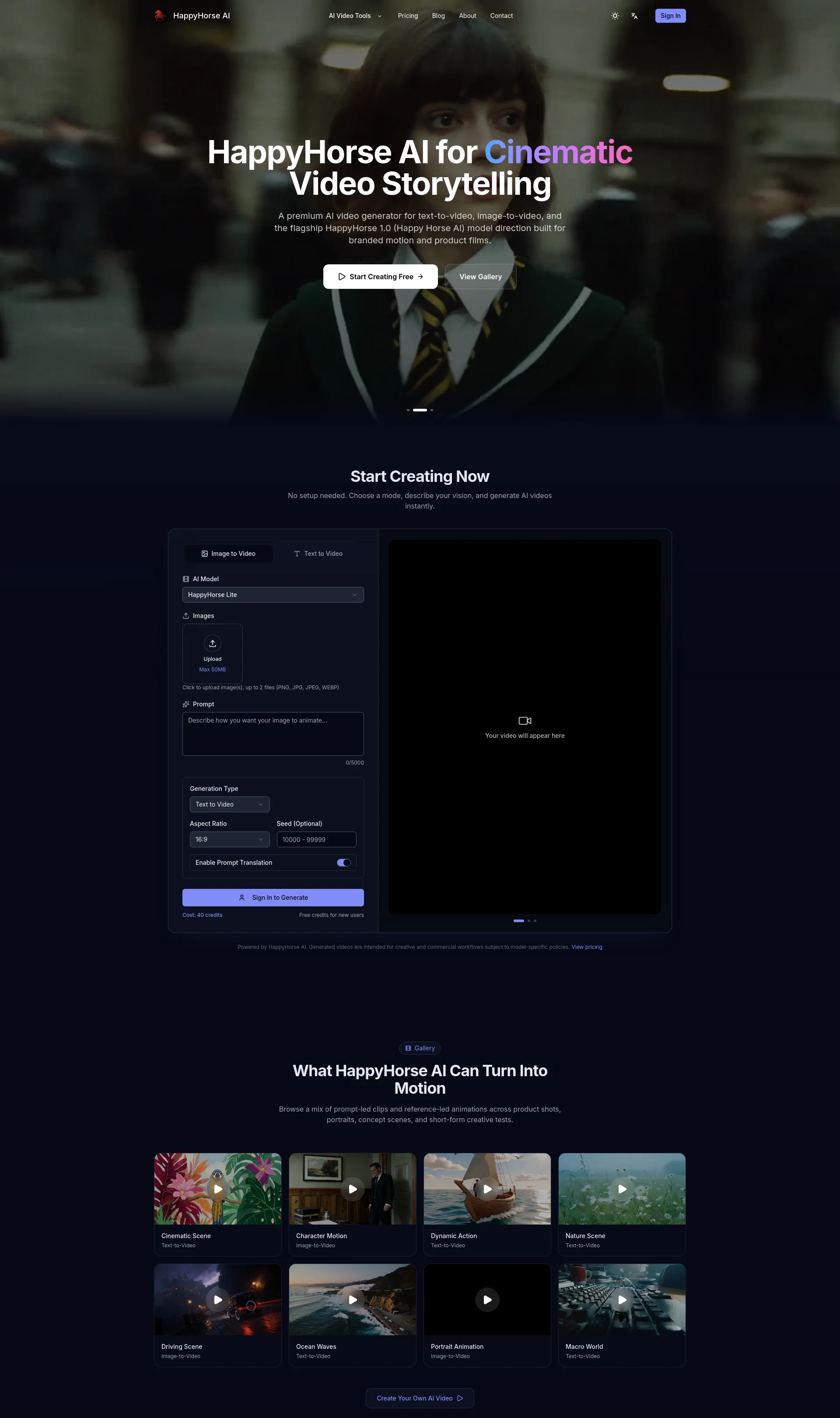 Premium AI Video Generator