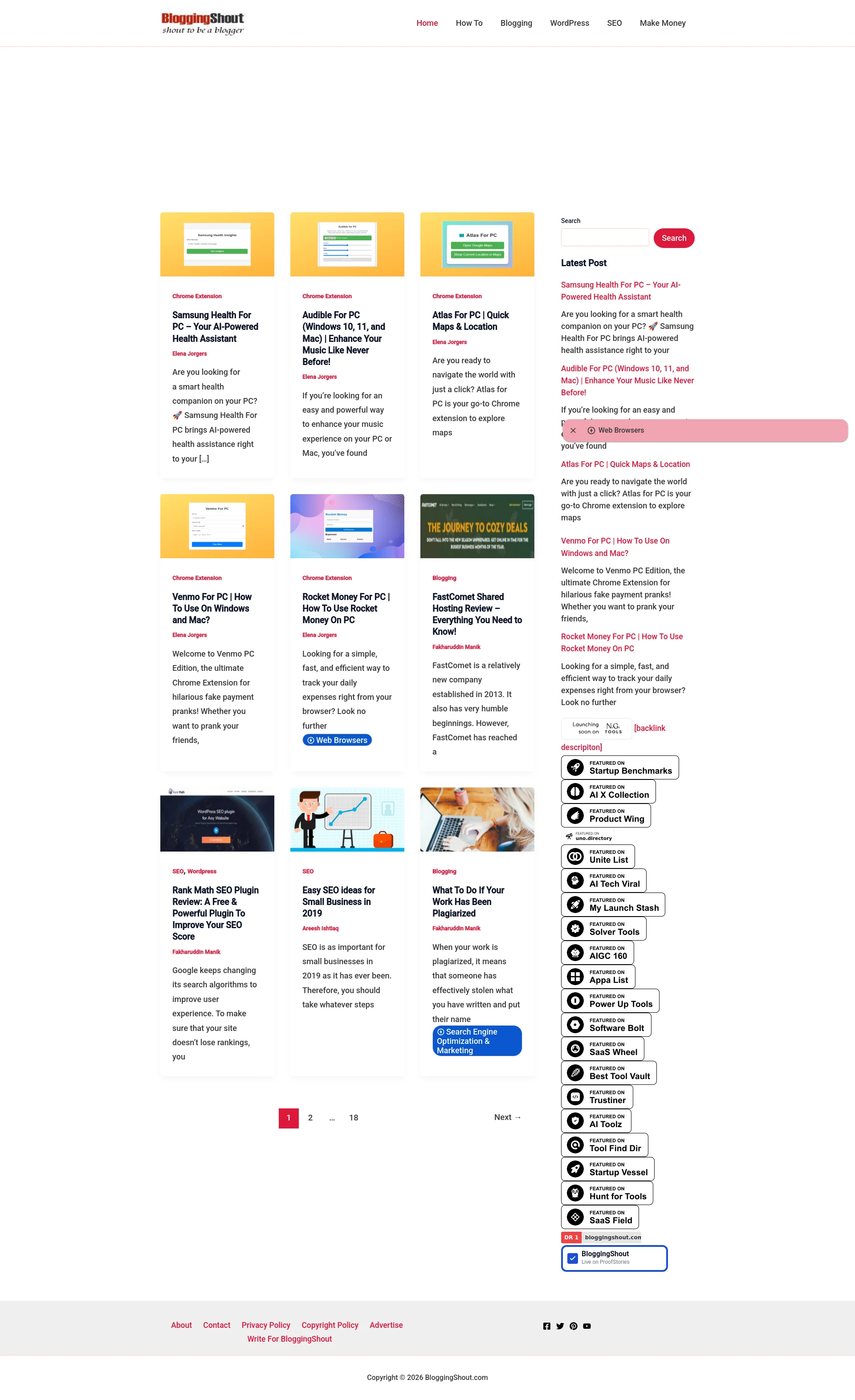 Shout to be a blogger