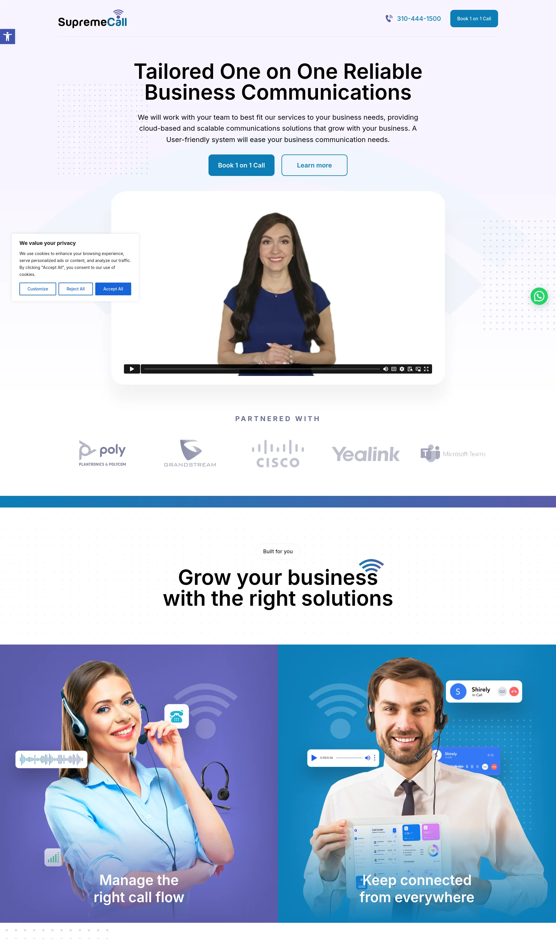 Tailored One on One Reliable Business Communications