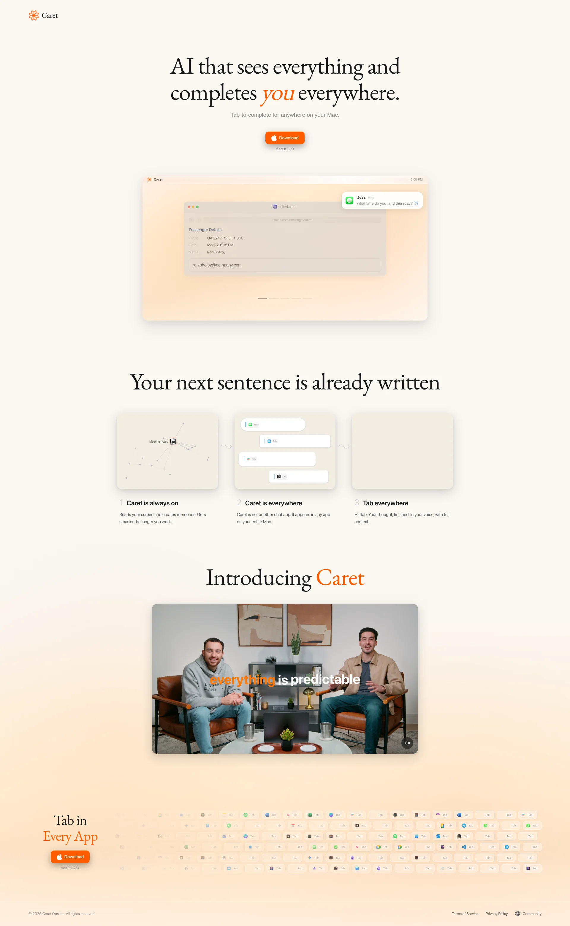 AI that completes you everywhere