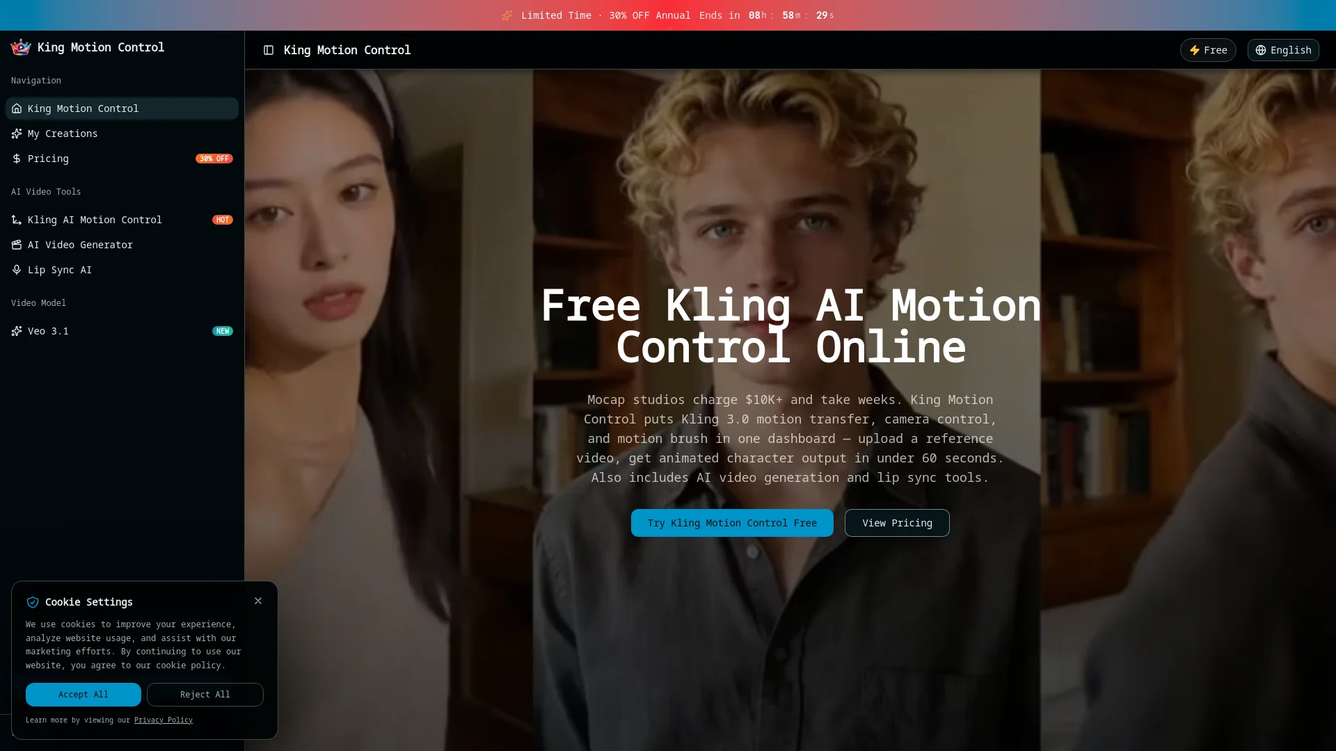 Free Kling AI Motion Control Online
