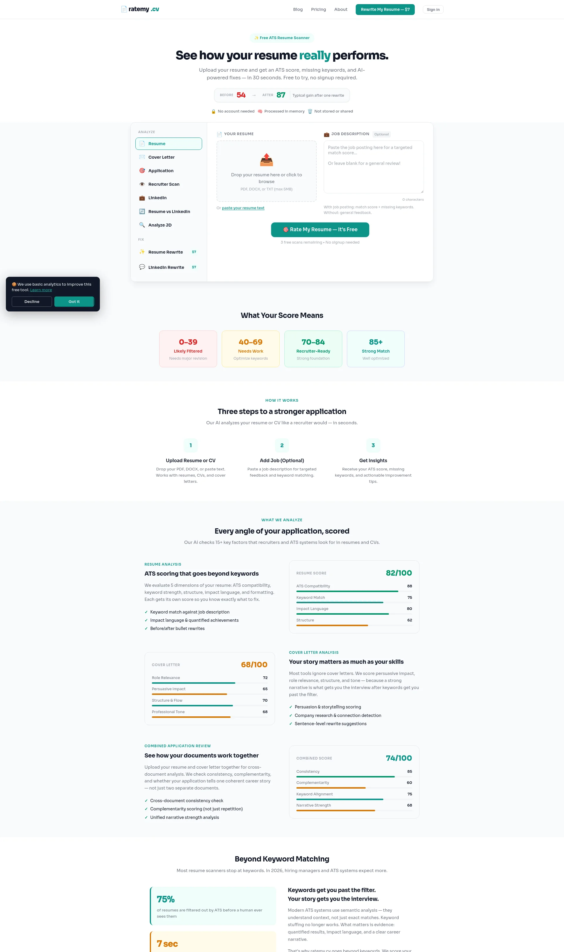Score Your Resume with Free ATS Resume Scanner