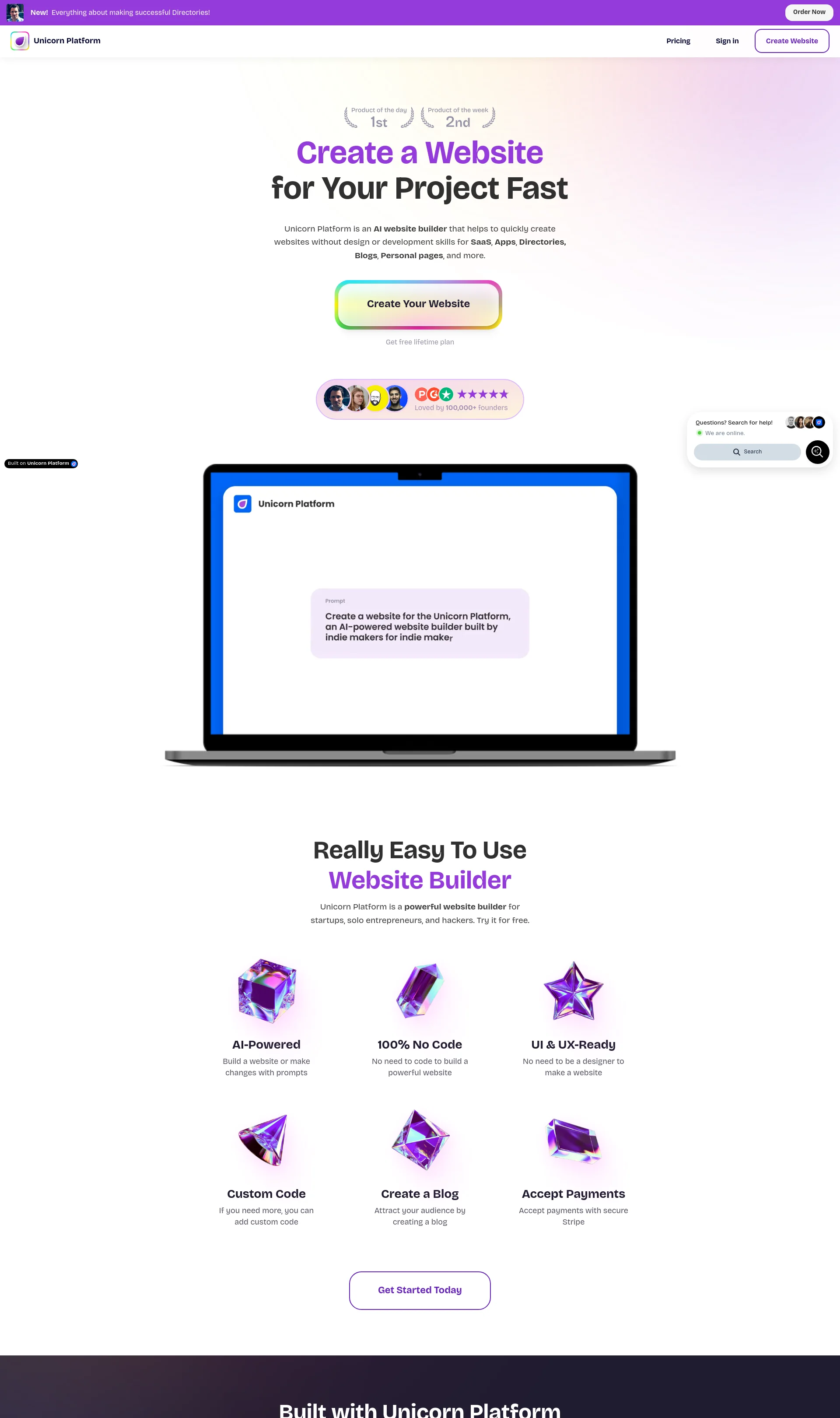 AI Website Builder for Busy Founders