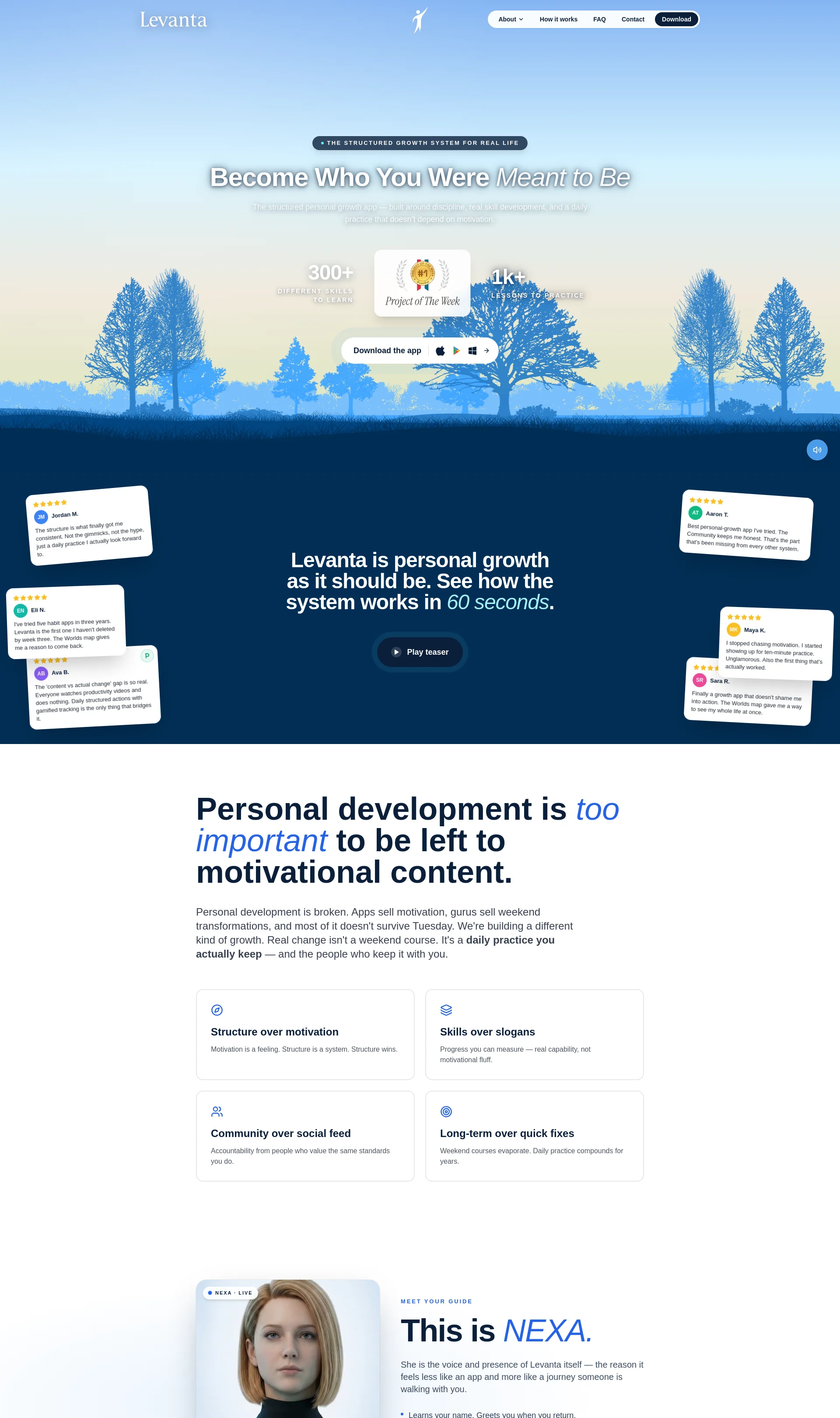 Structured Personal Growth App to Build Real Skills