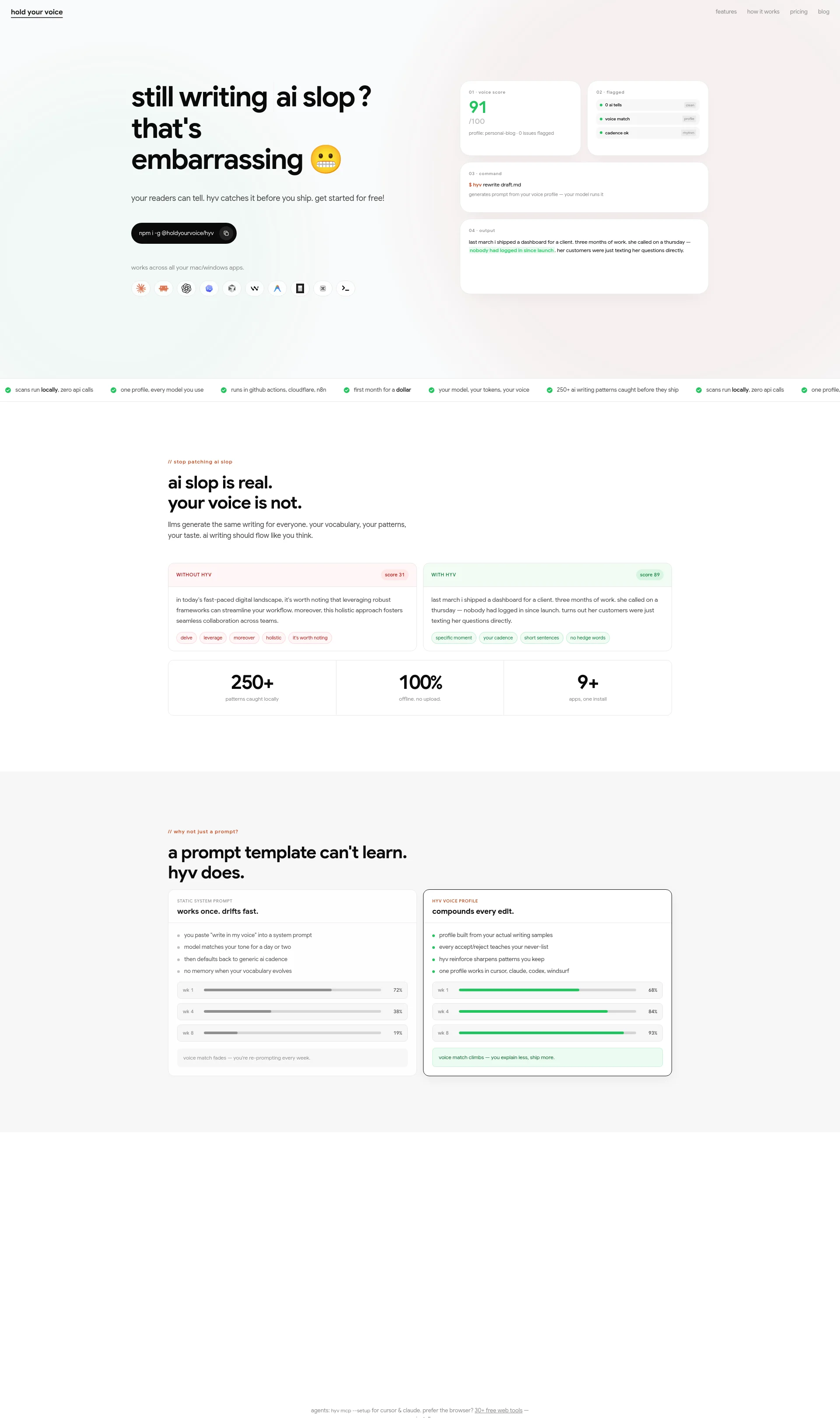 Make AI writing sound exactly like you