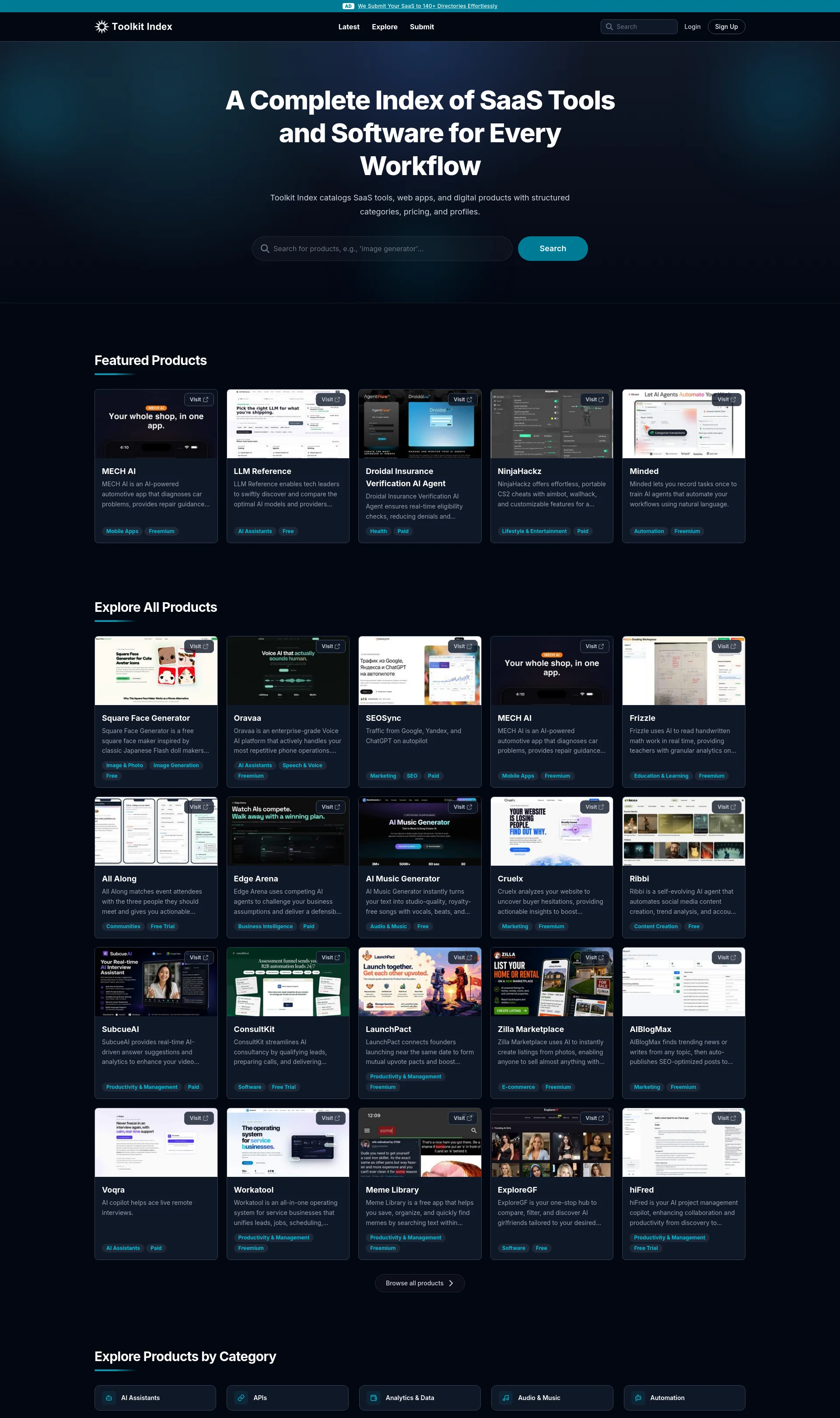 A Complete Index of SaaS Tools and Software for Every Workflow