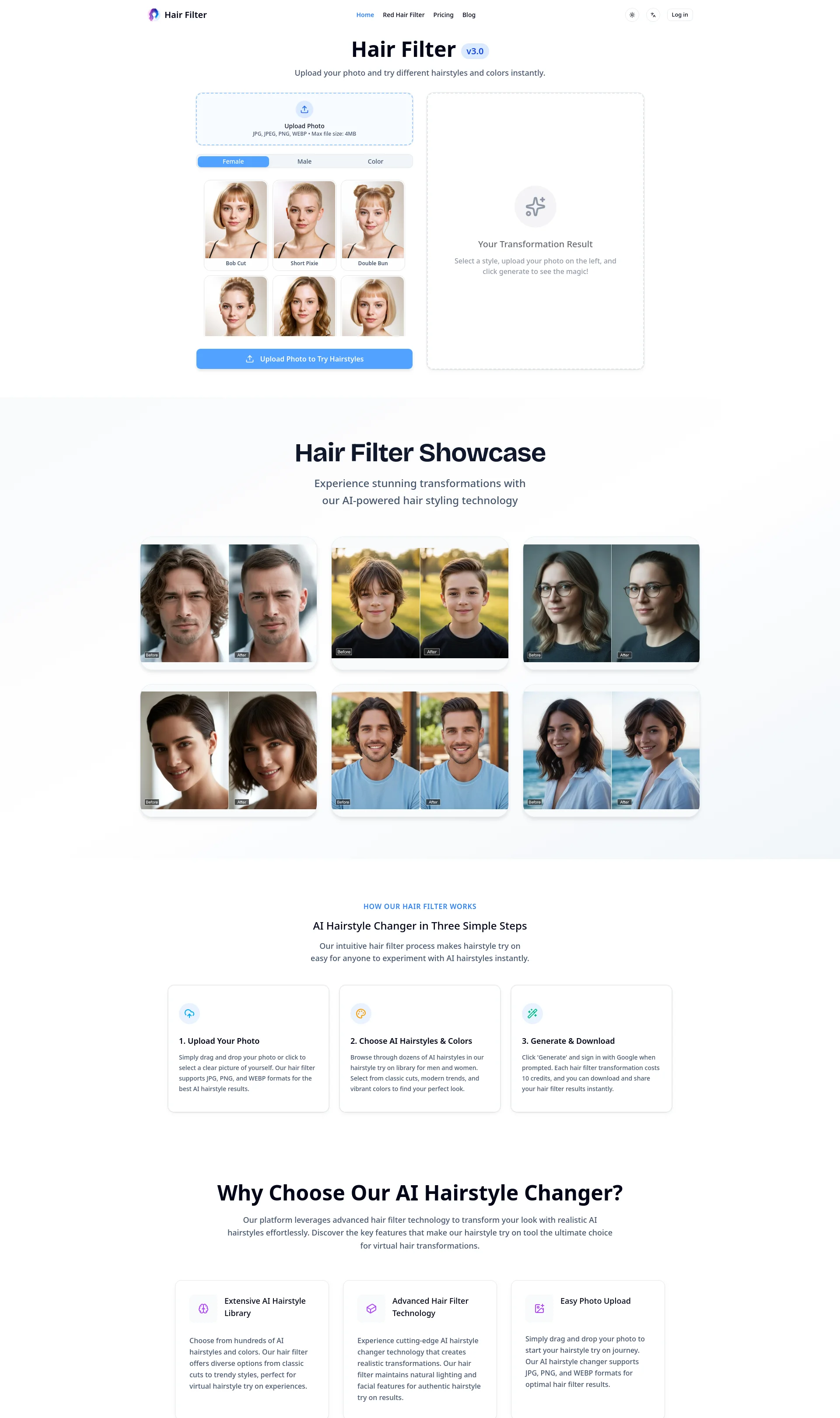 AI Hairstyle & AI Hair Color Changer