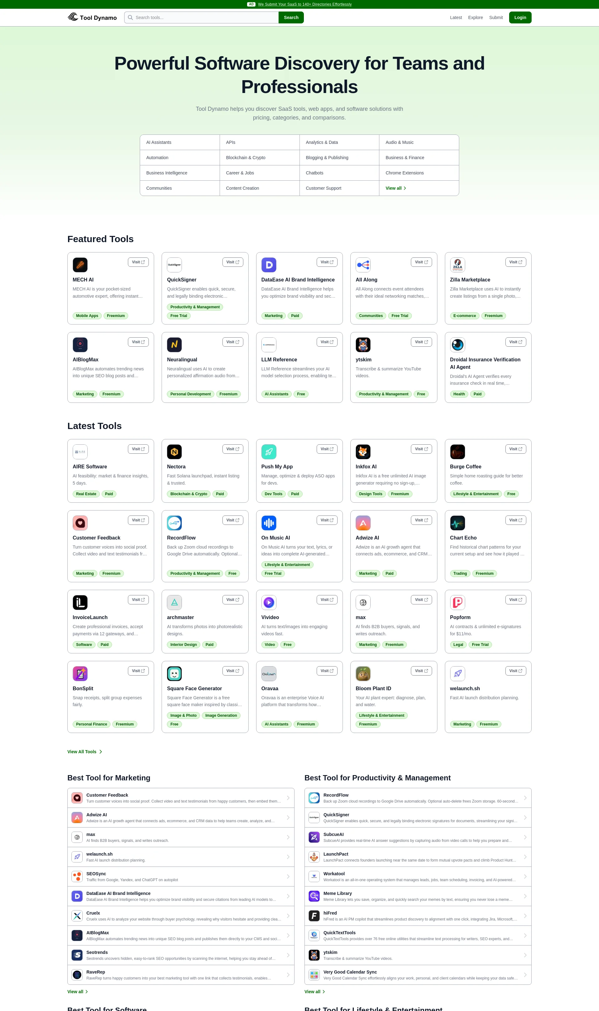 Powerful Software Discovery for Teams and Professionals