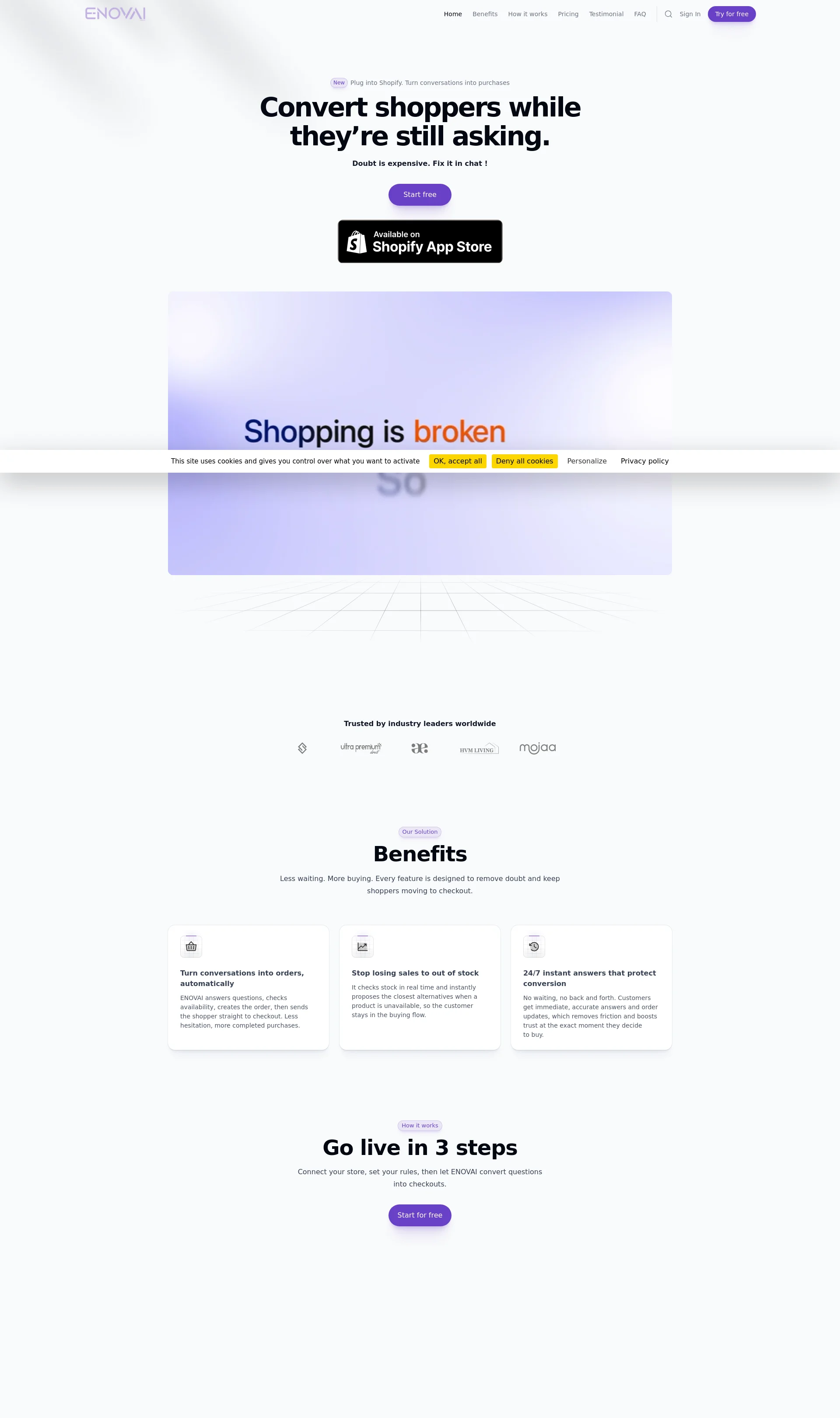 Convert shoppers while they’re still asking