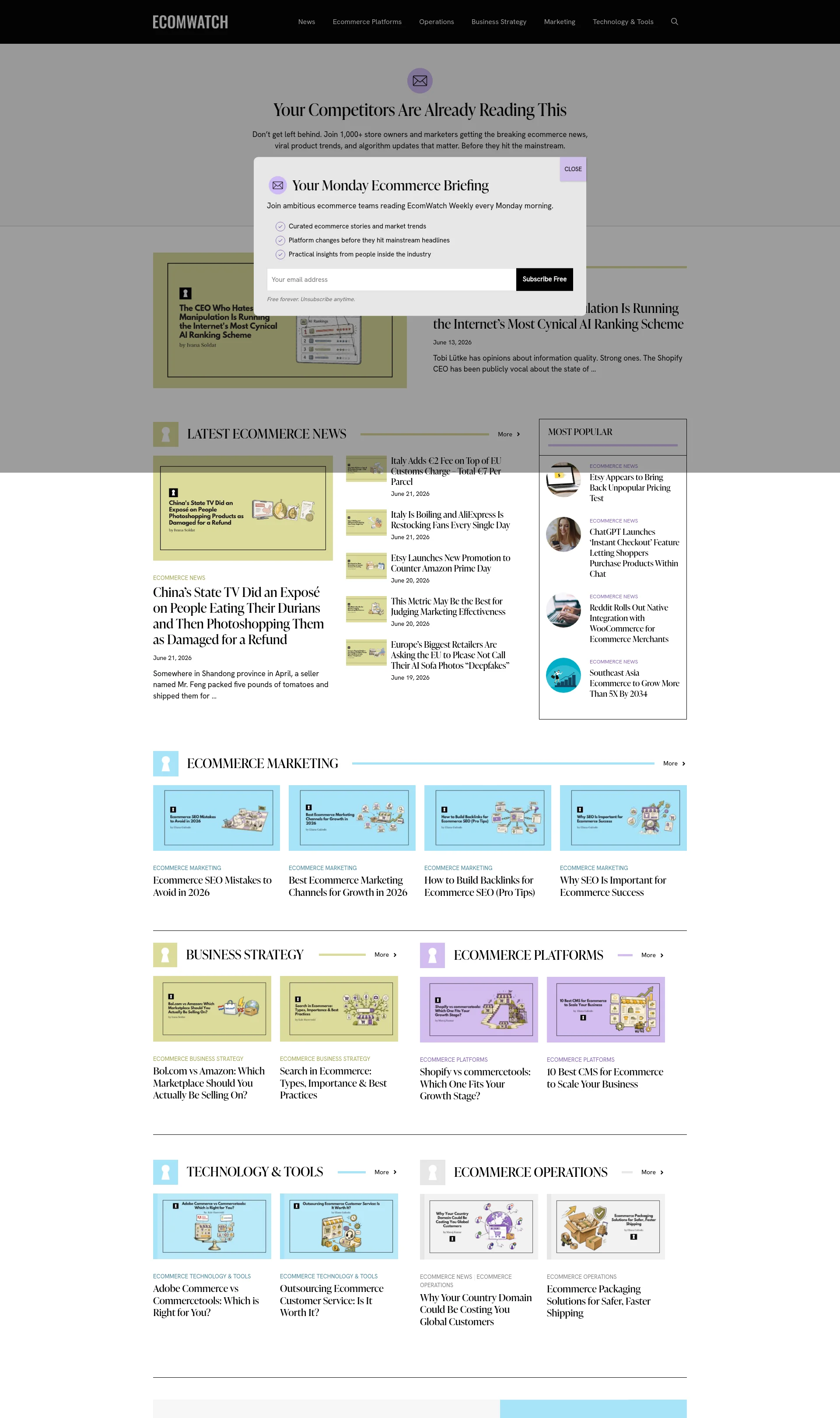 Ecommerce News, Trends & Platform Updates