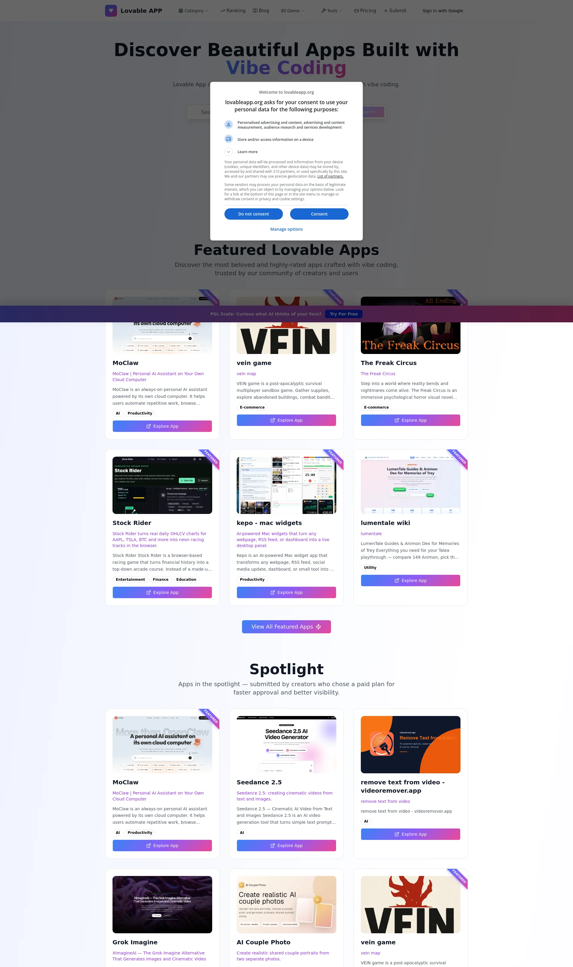 Discover Beautiful Apps Built with Vibe Coding
