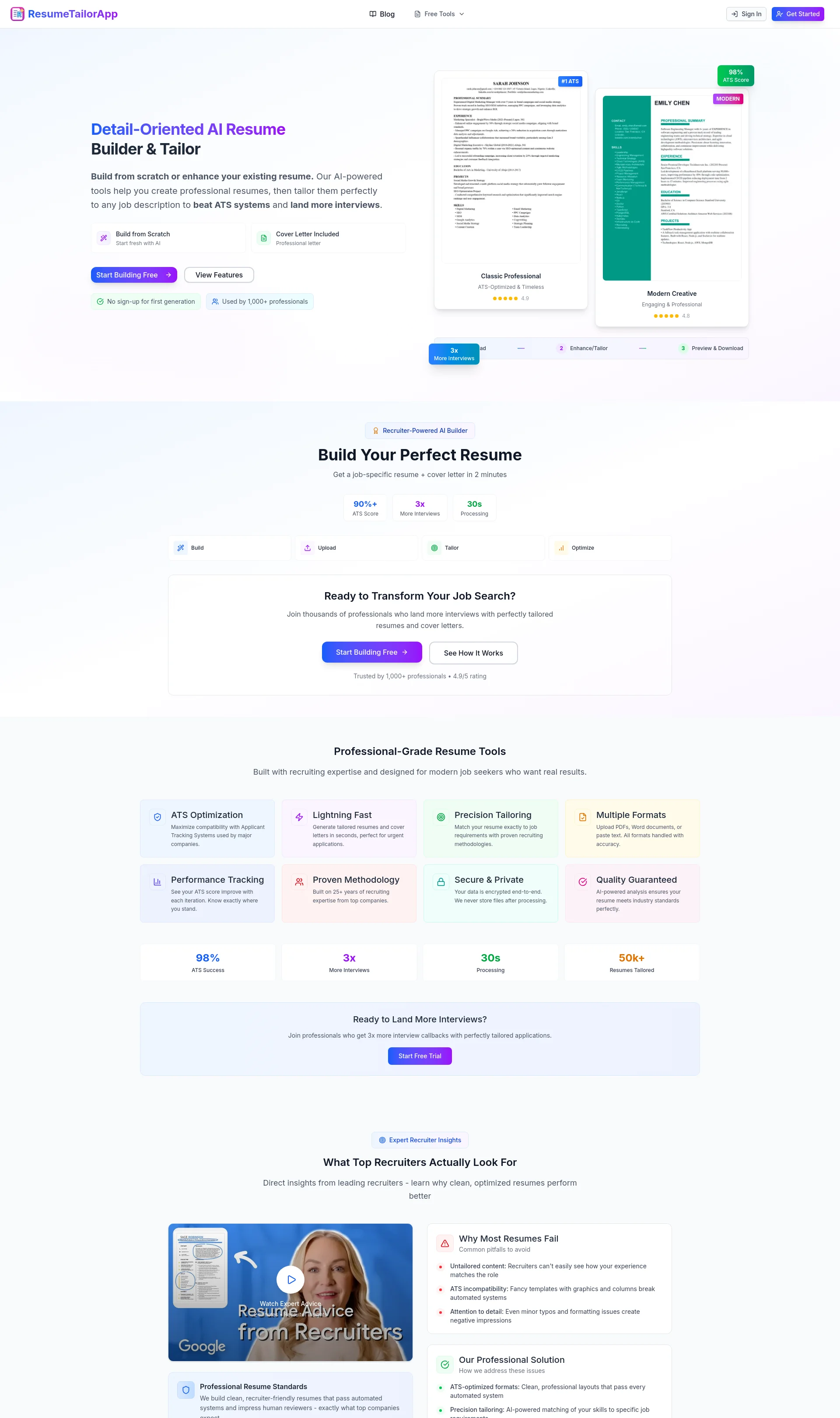 ATS Resume Tailor & Cover Letter Generator