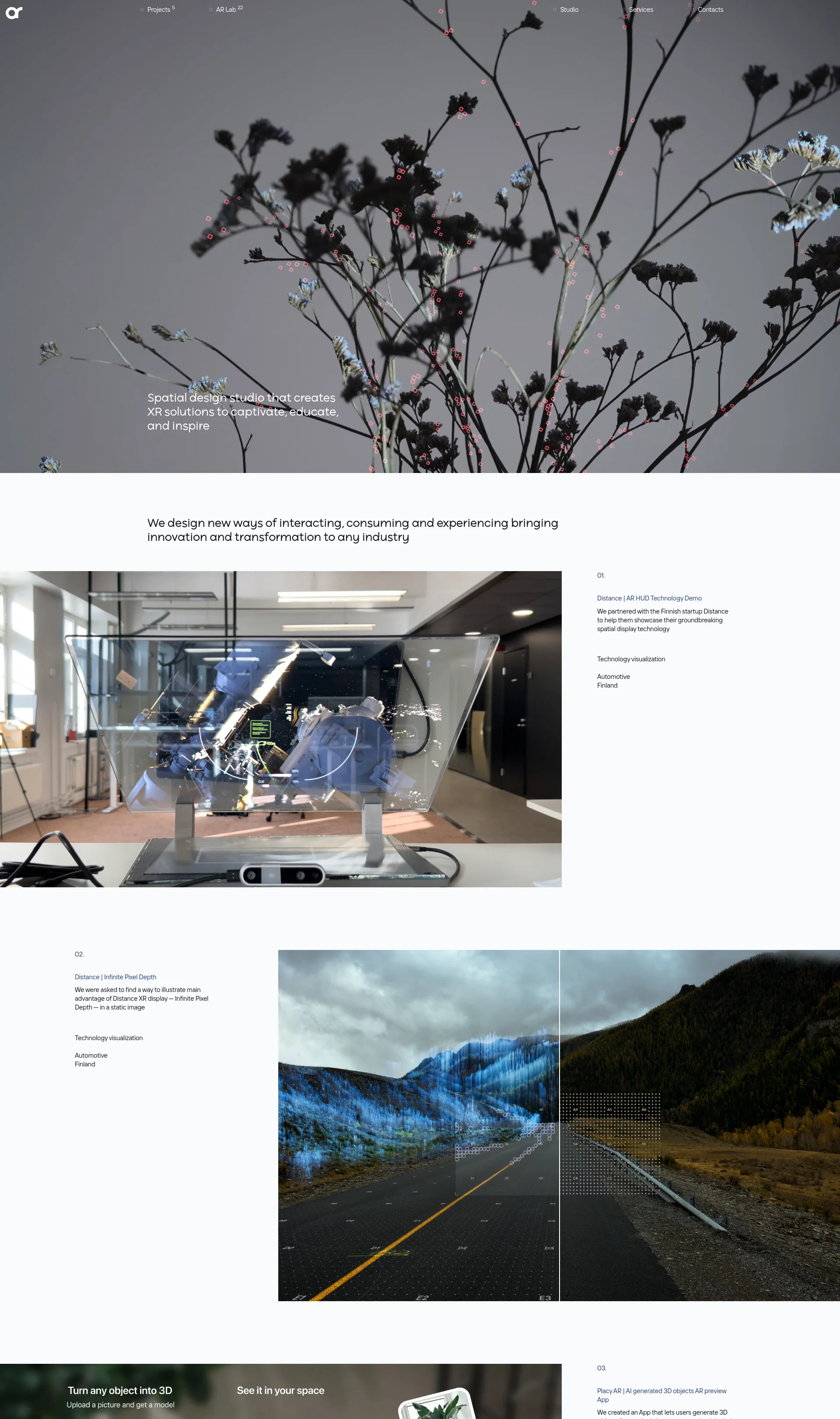 Spatial design studio that creates XR solutions to captivate, educate, and inspire