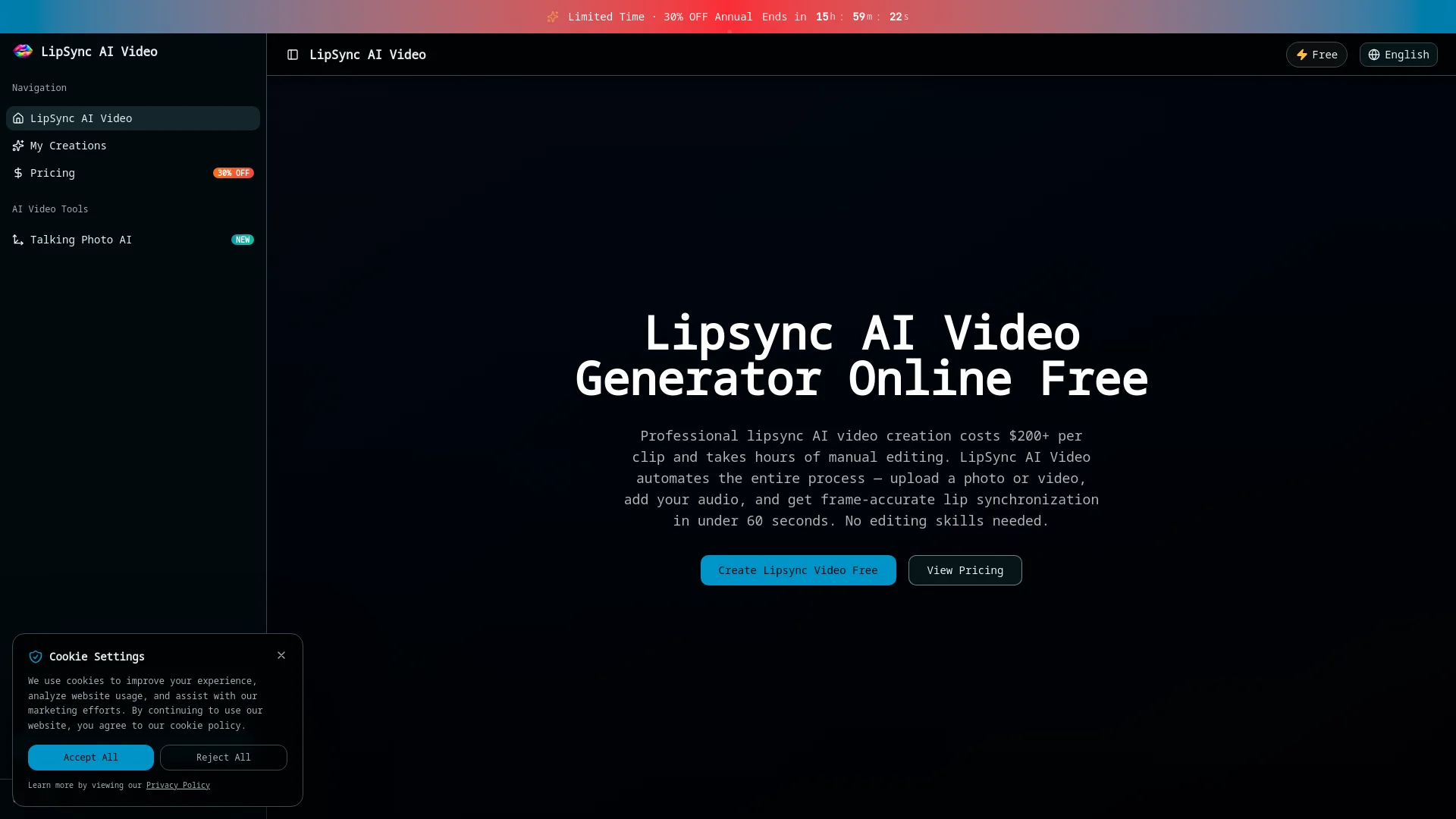 Free AI Lip Sync Video Generator