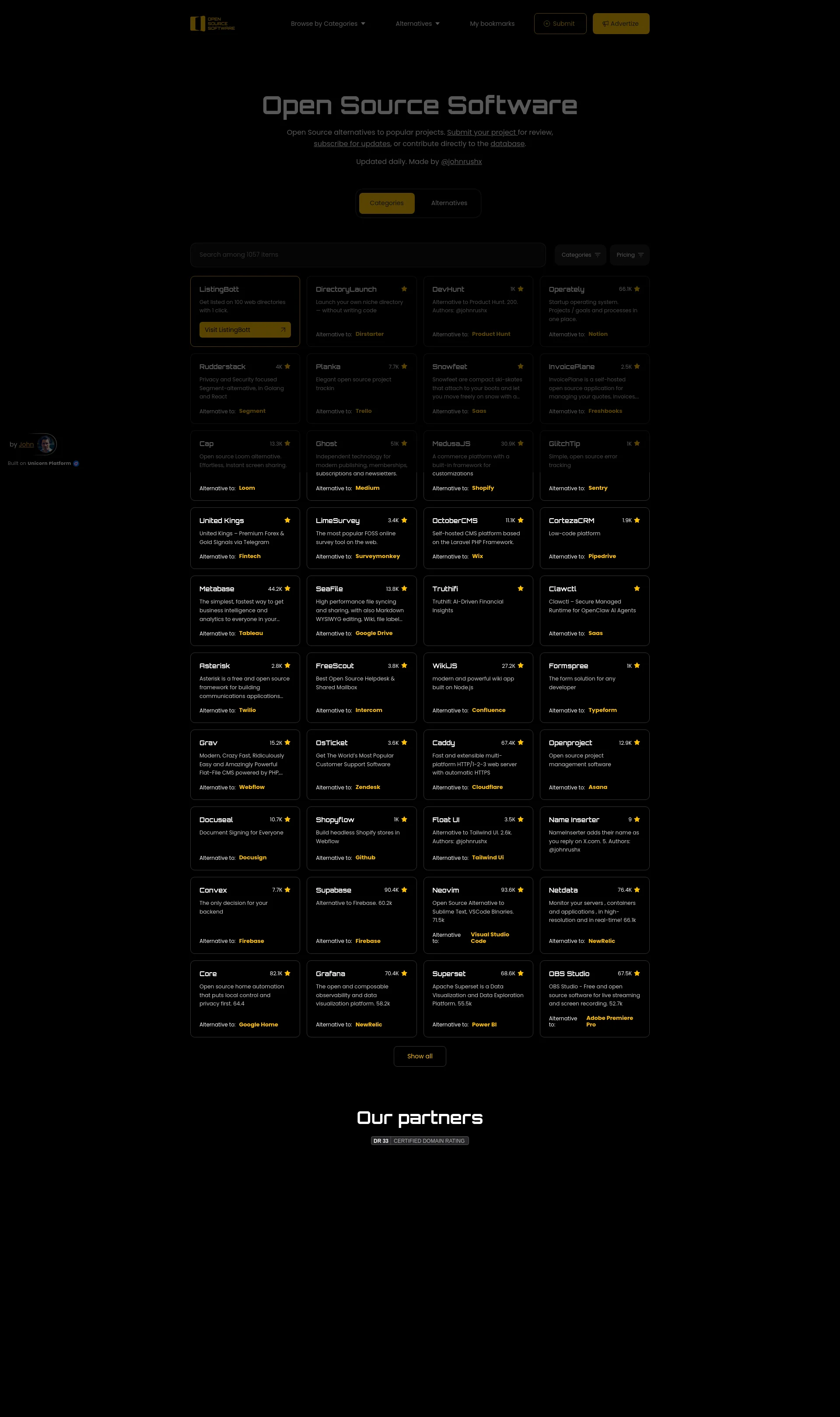 Open Source Software Alternatives and OSS Solutions