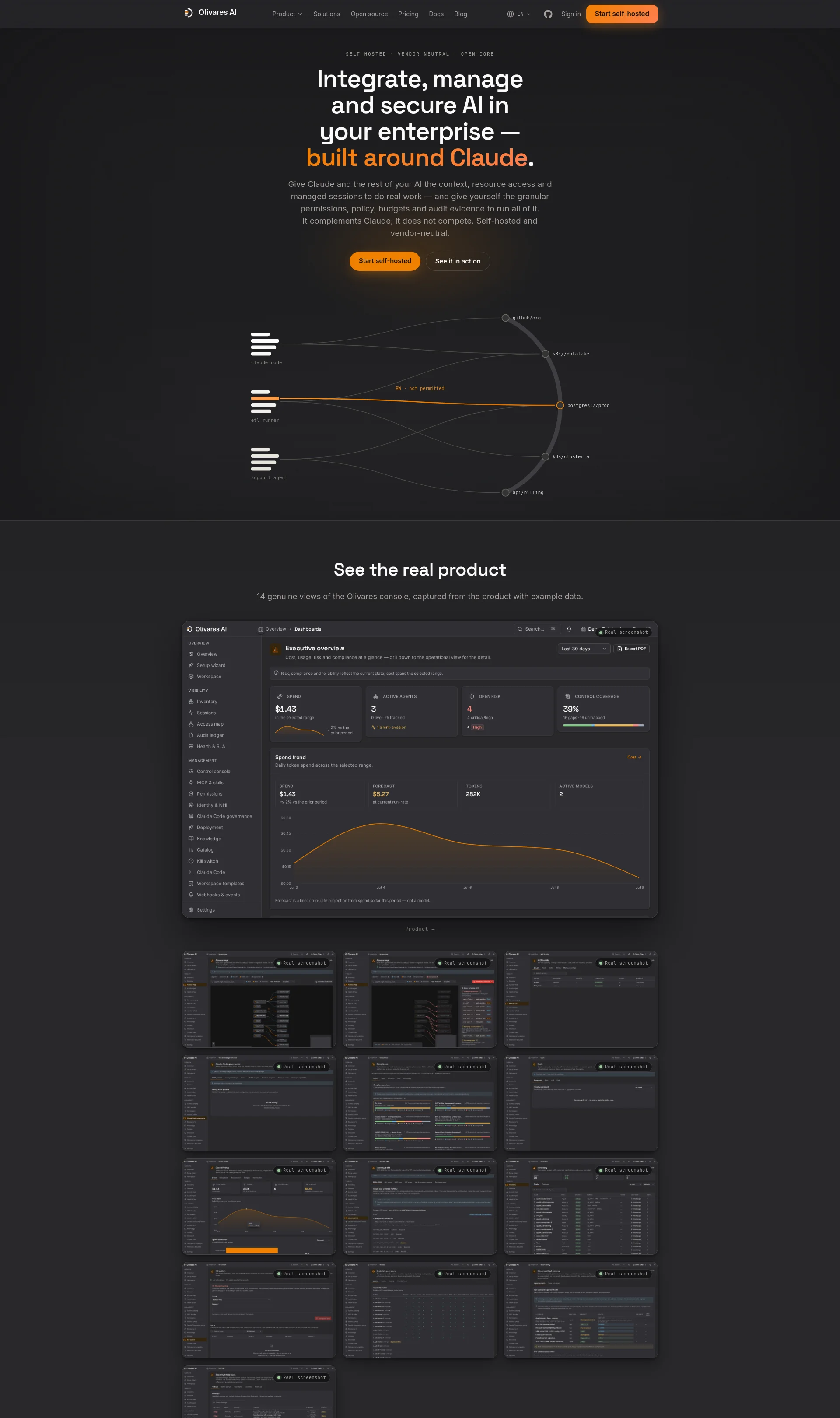 Integrate, manage and secure enterprise AI, built around Claude