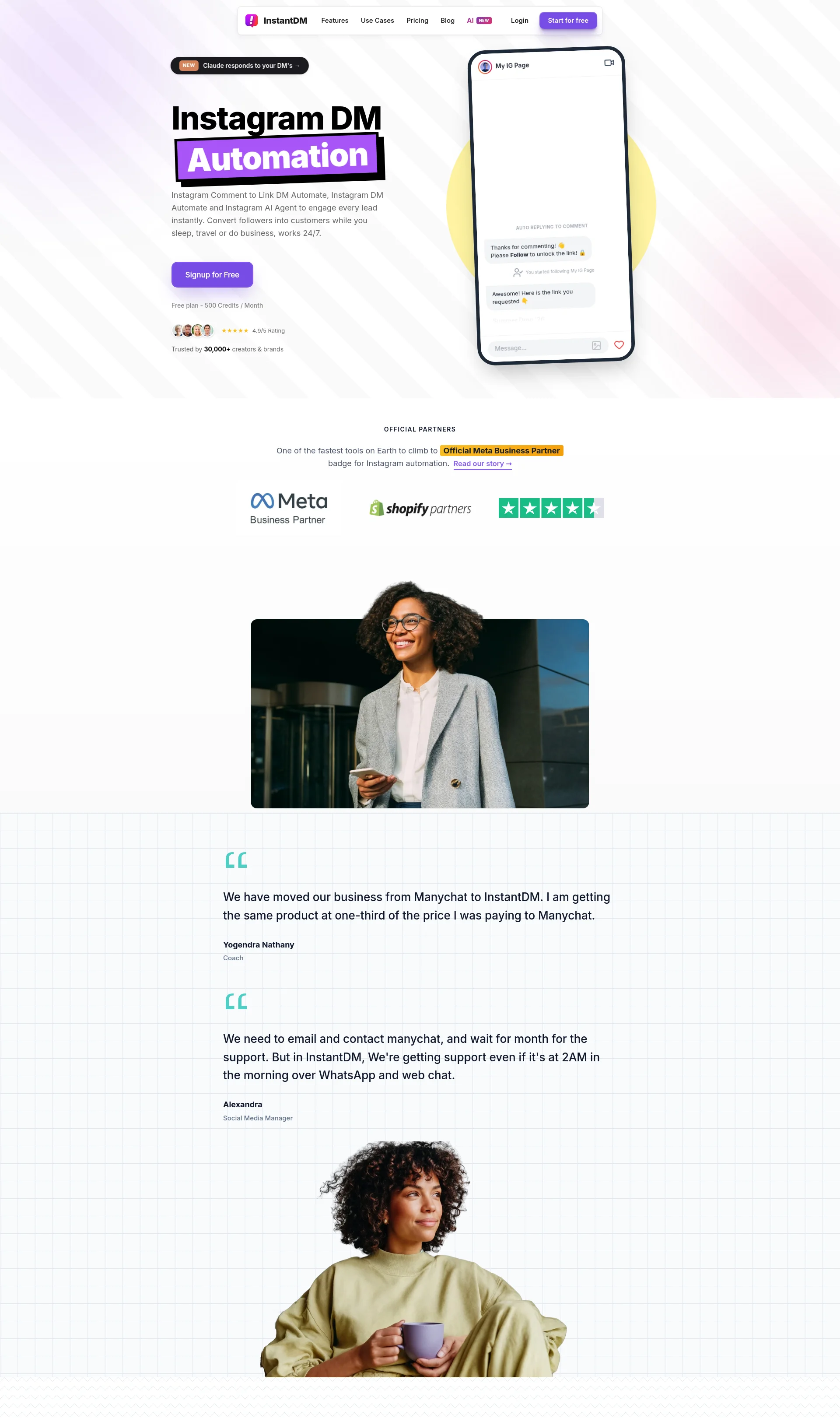 InstantDM Meta Business Partner