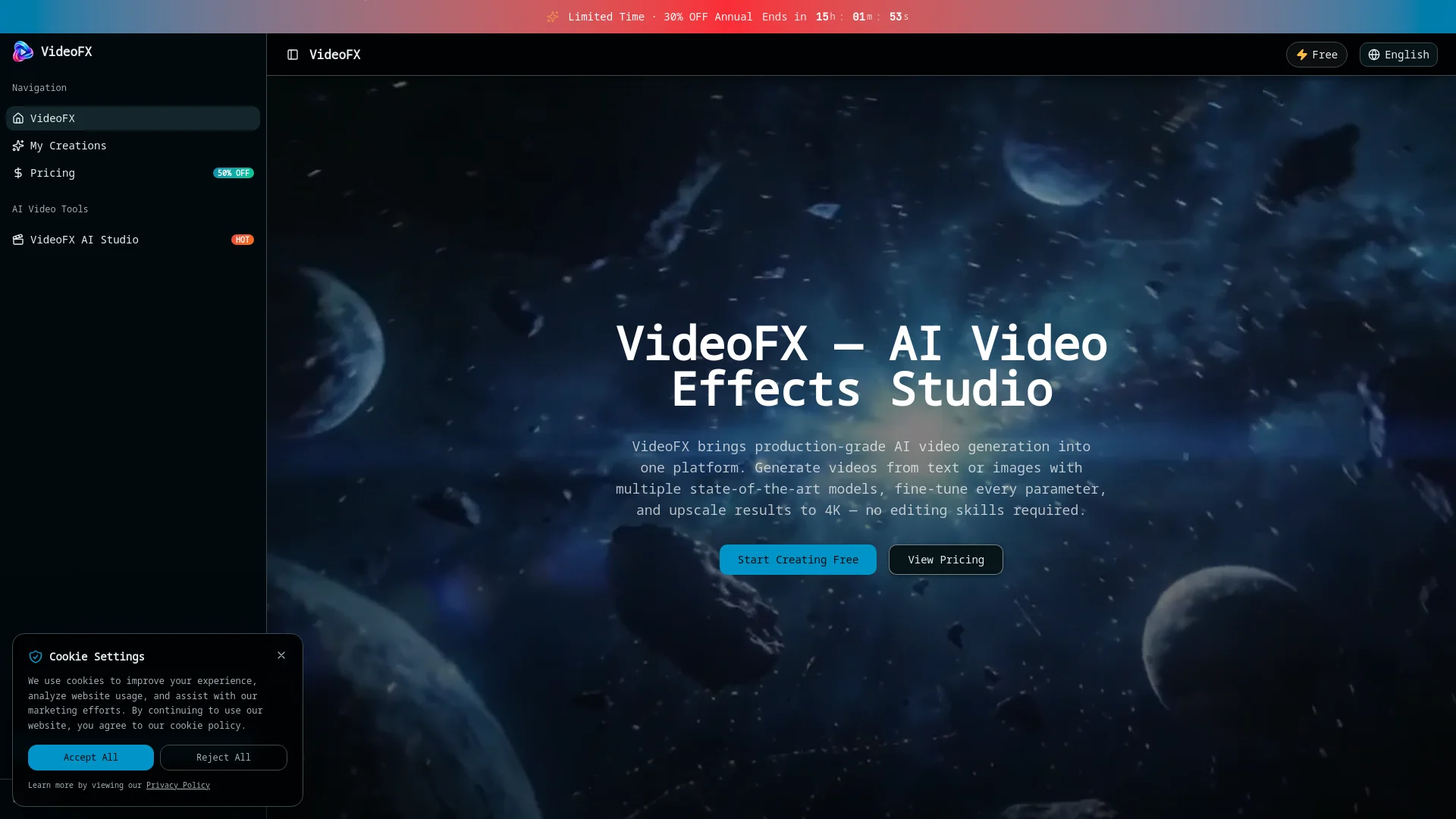 Free Online AI Video Effects Platform