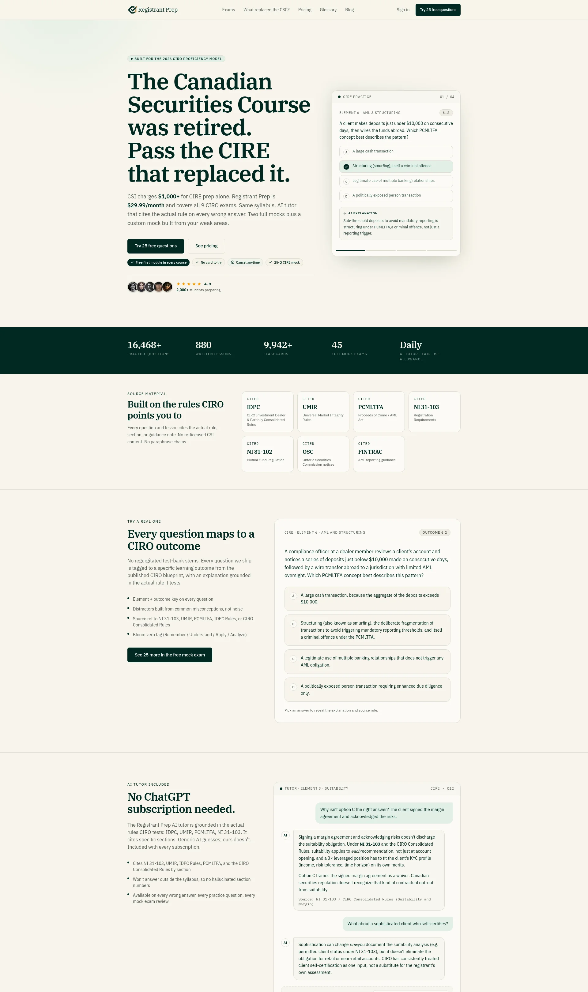 CIRE & 8 More · 16,000+ Practice Qs