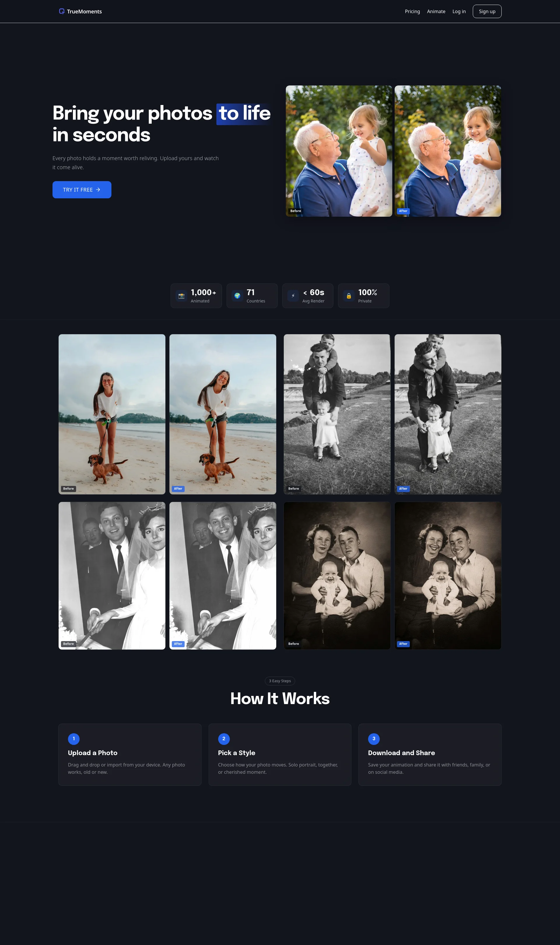 Bring your photos to life with AI photo animation