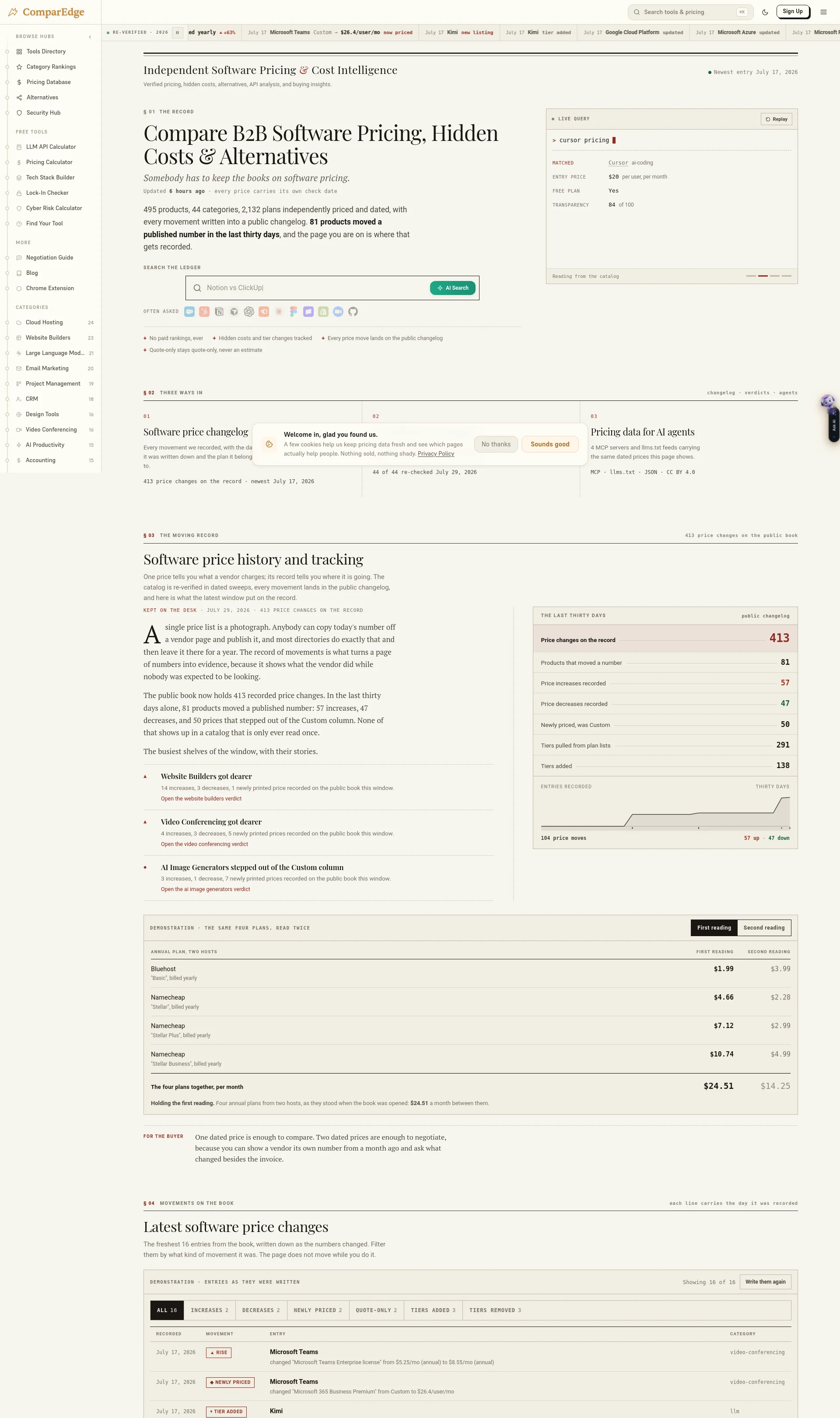 Compare B2B Software: Verified Pricing & Hidden Costs