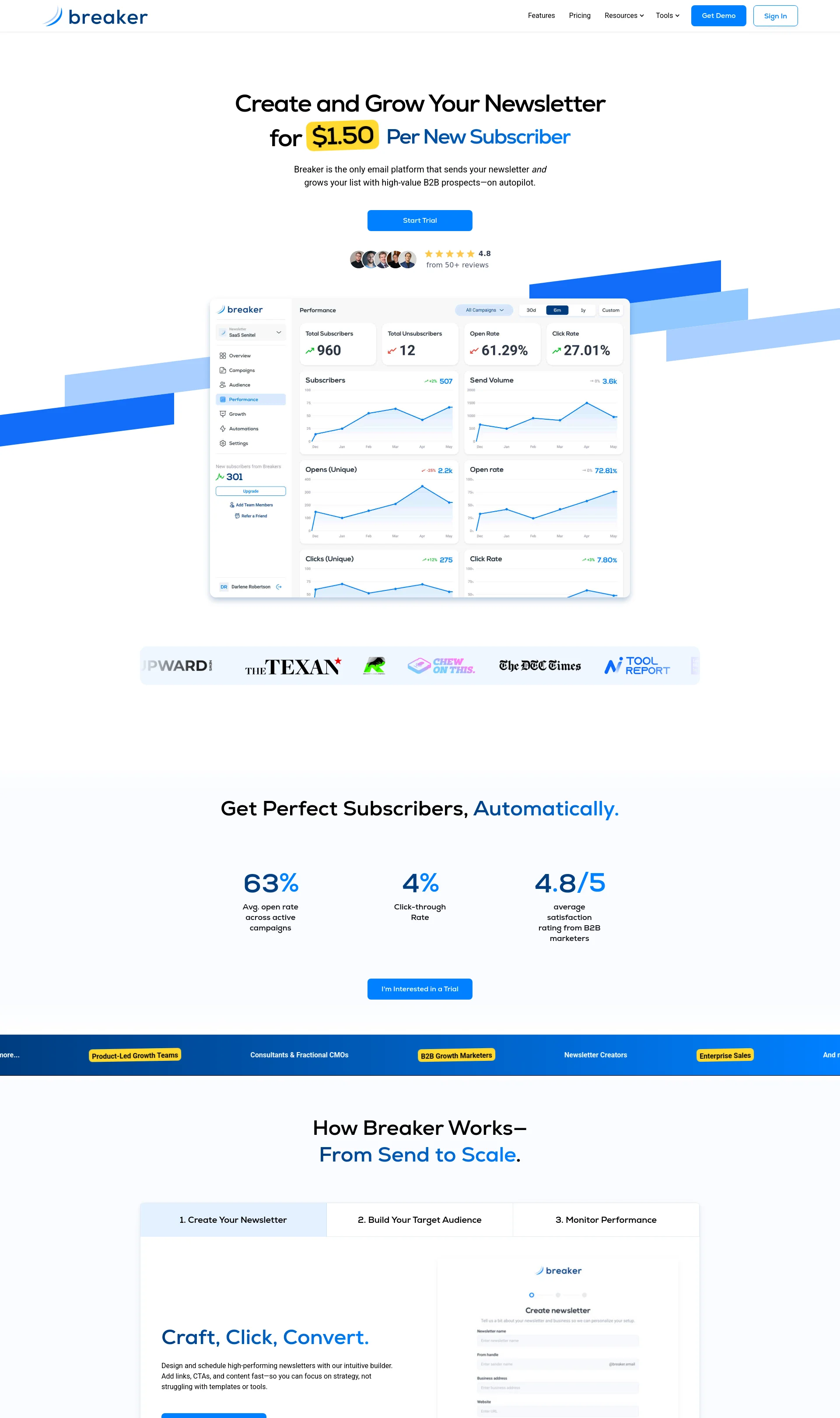 The newsletter platform built for growth