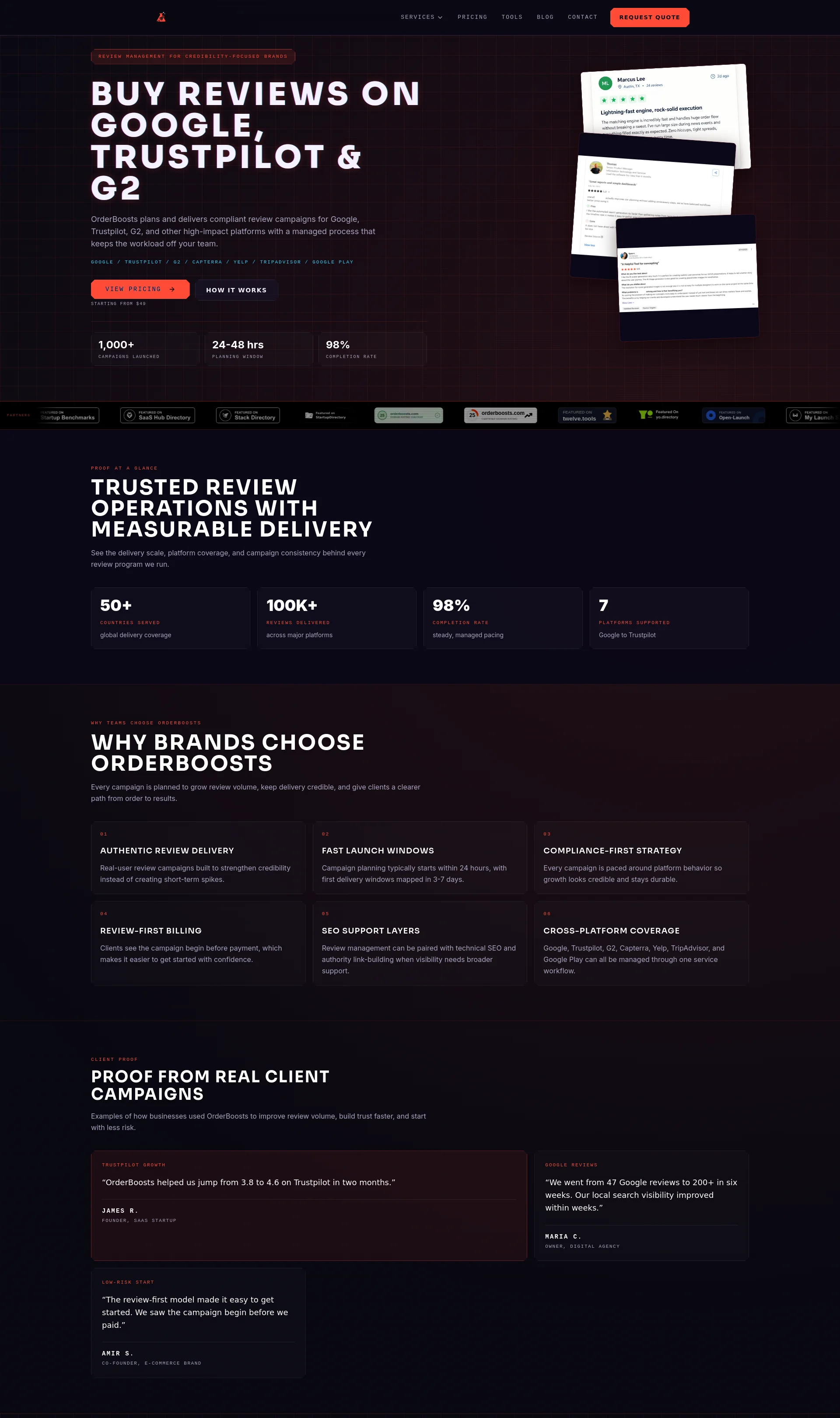 Trusted Review Services OrderBoosts