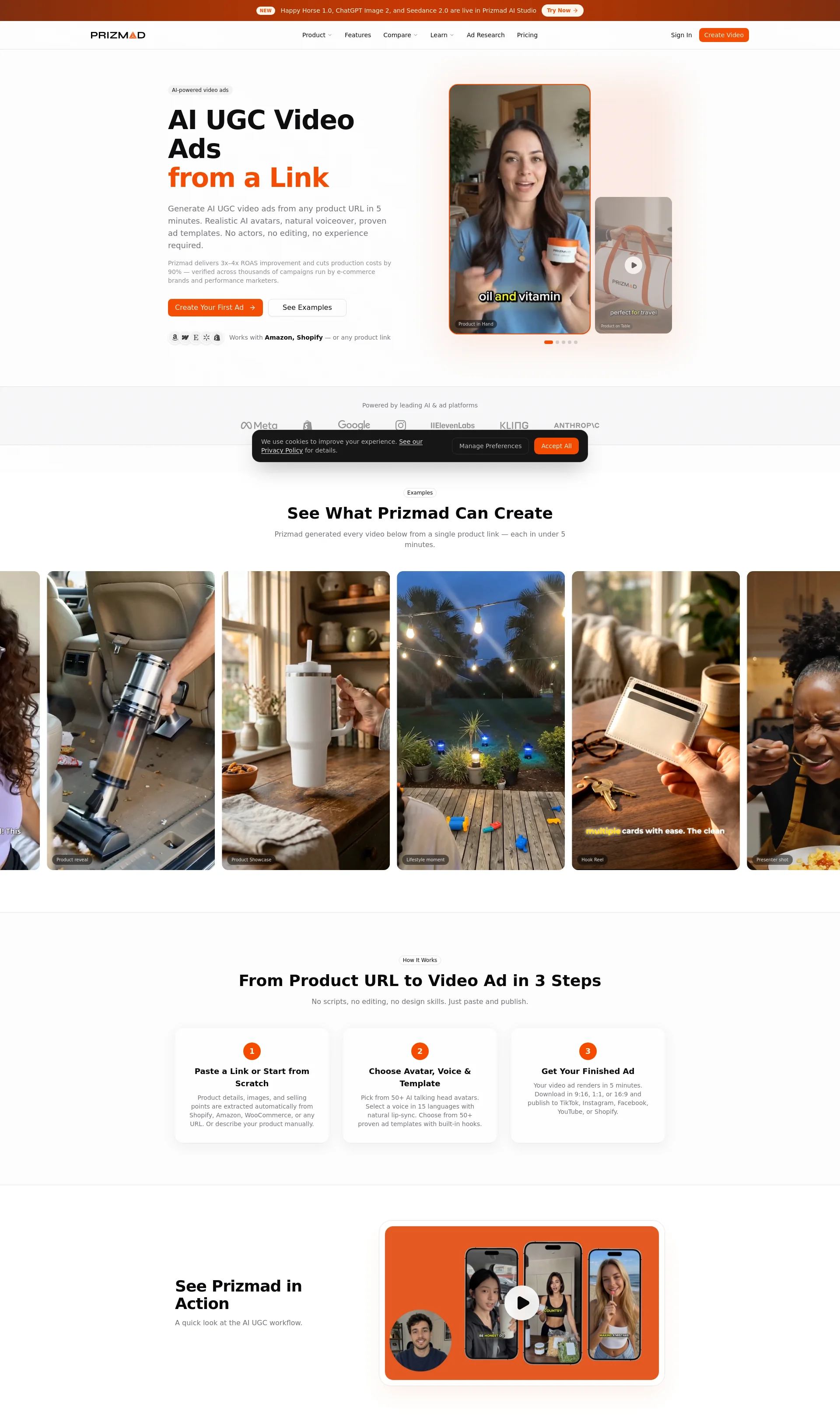 AI UGC Video Ad Generator — Product Link to Ad in 5 Min