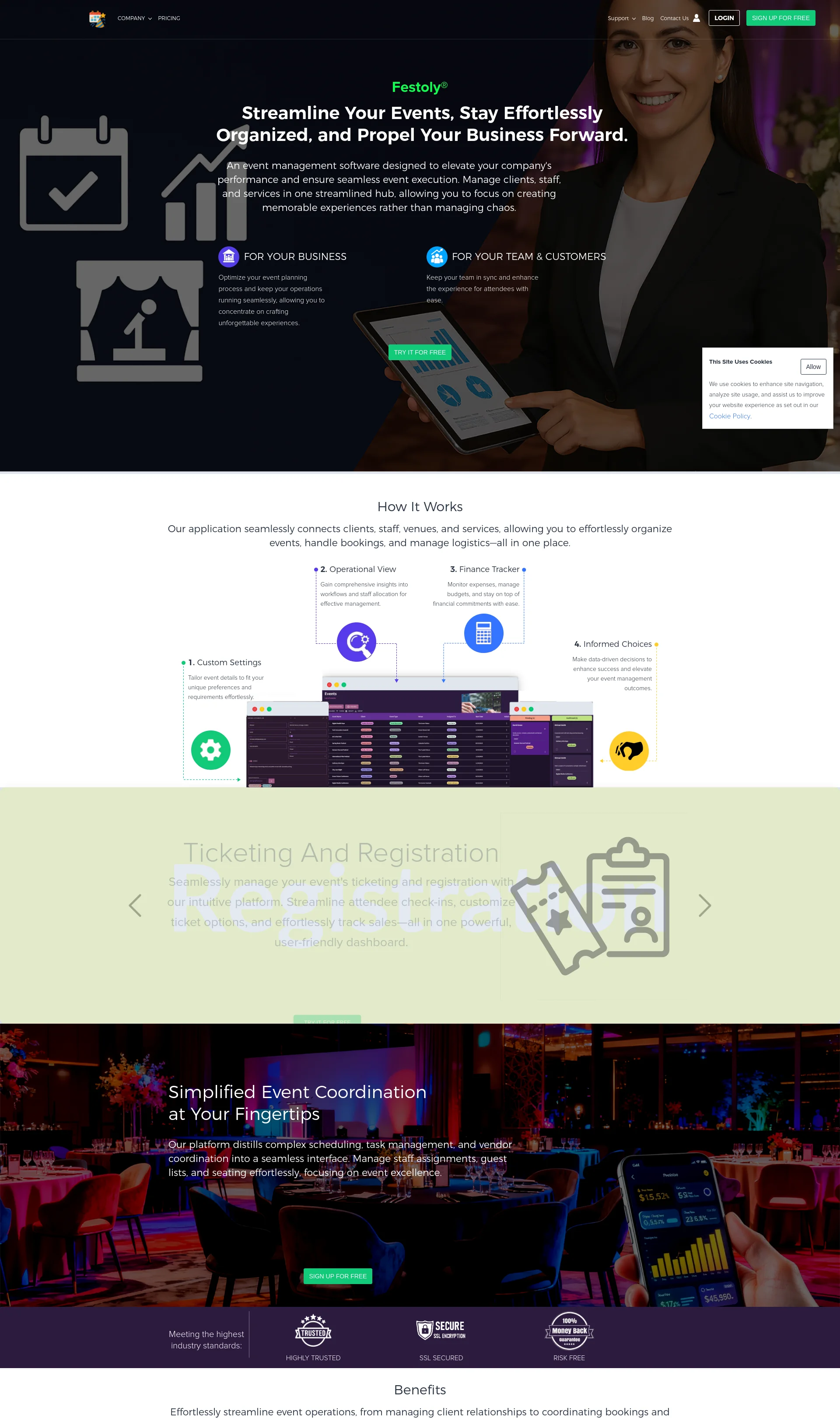 Streamline Your Events, Stay Effortlessly Organized, and Propel Your Business Forward