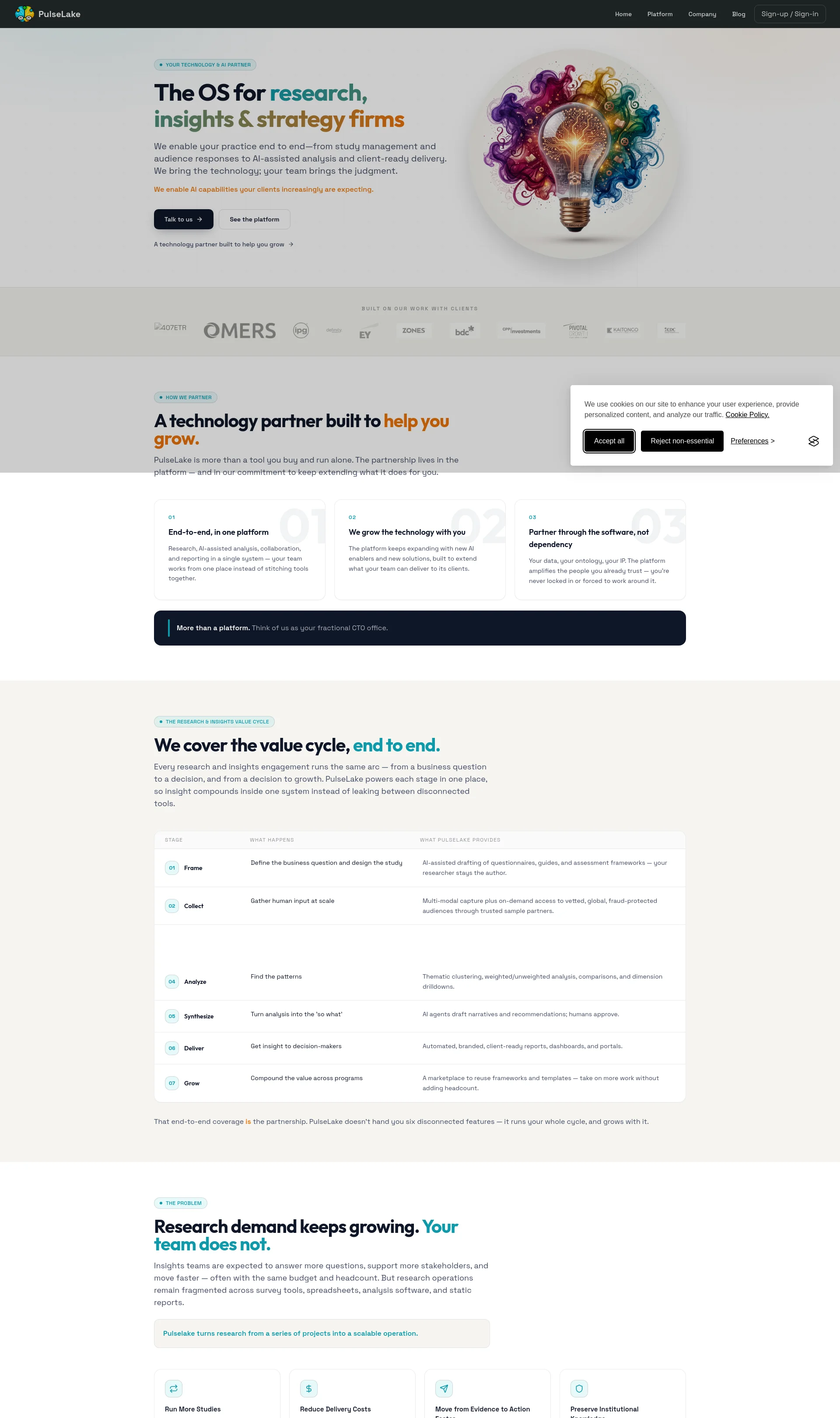 Experience OS for Consultants, Researchers & AI Teams