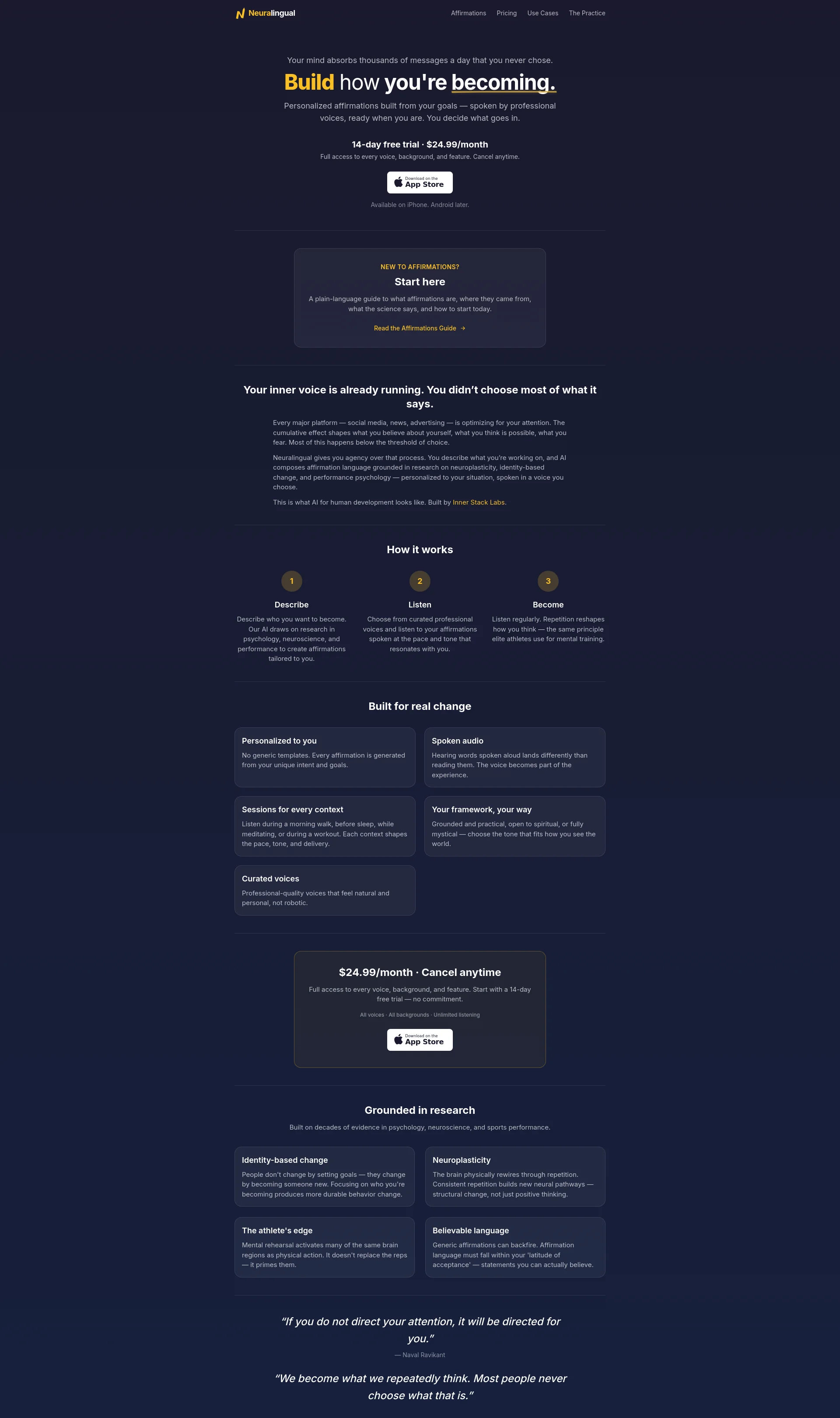 Design Who You’re Becoming