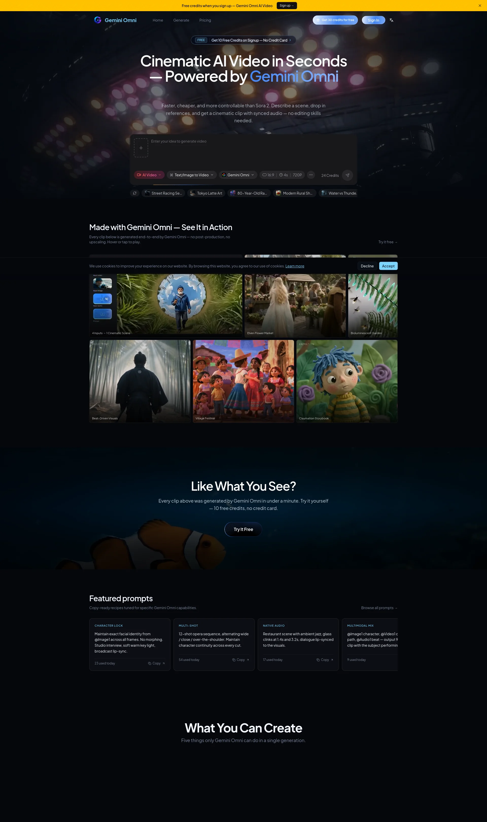 Google's Omni-Modal AI for cinematic video generation