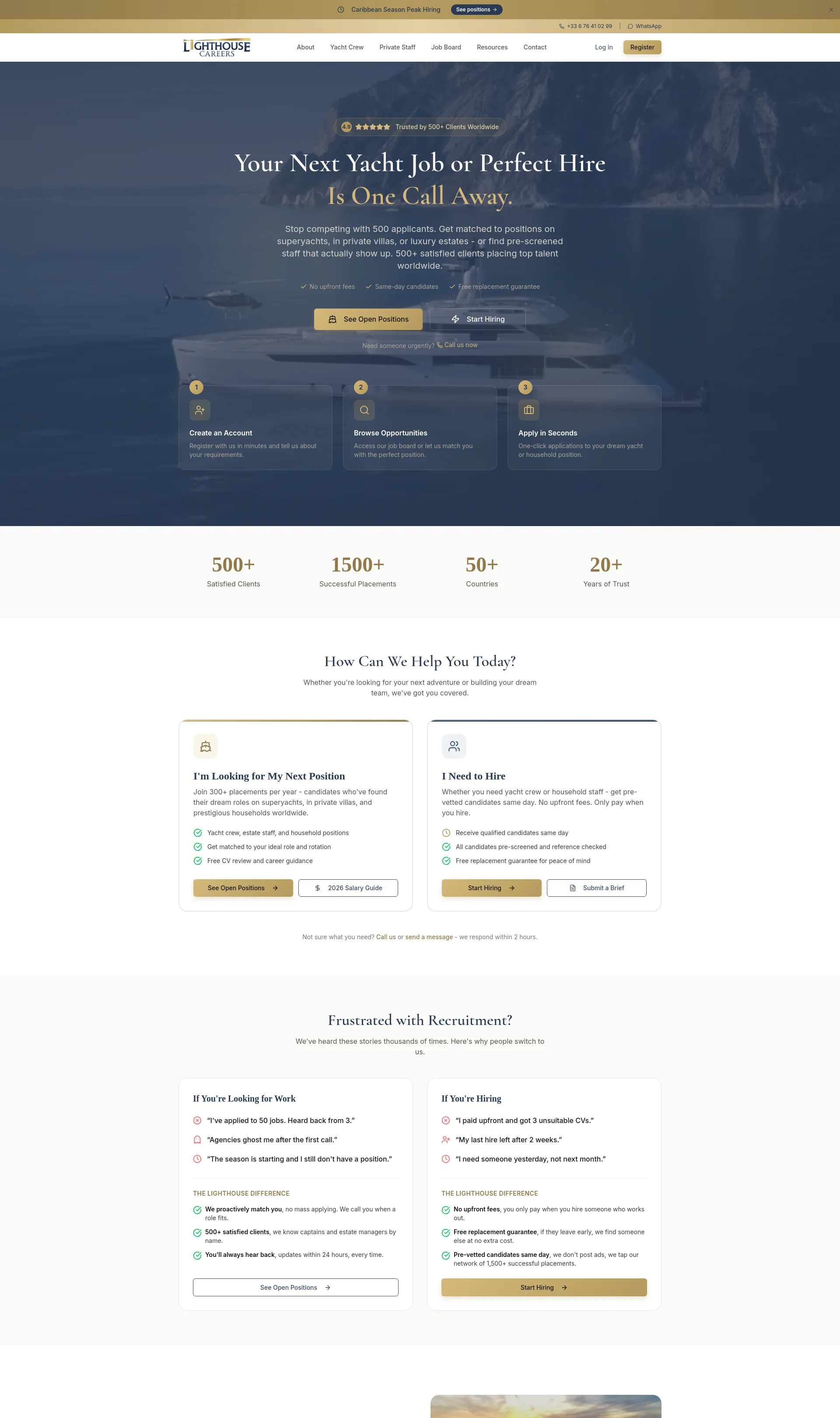 Yacht Crew & Private Staff Recruitment Agency
