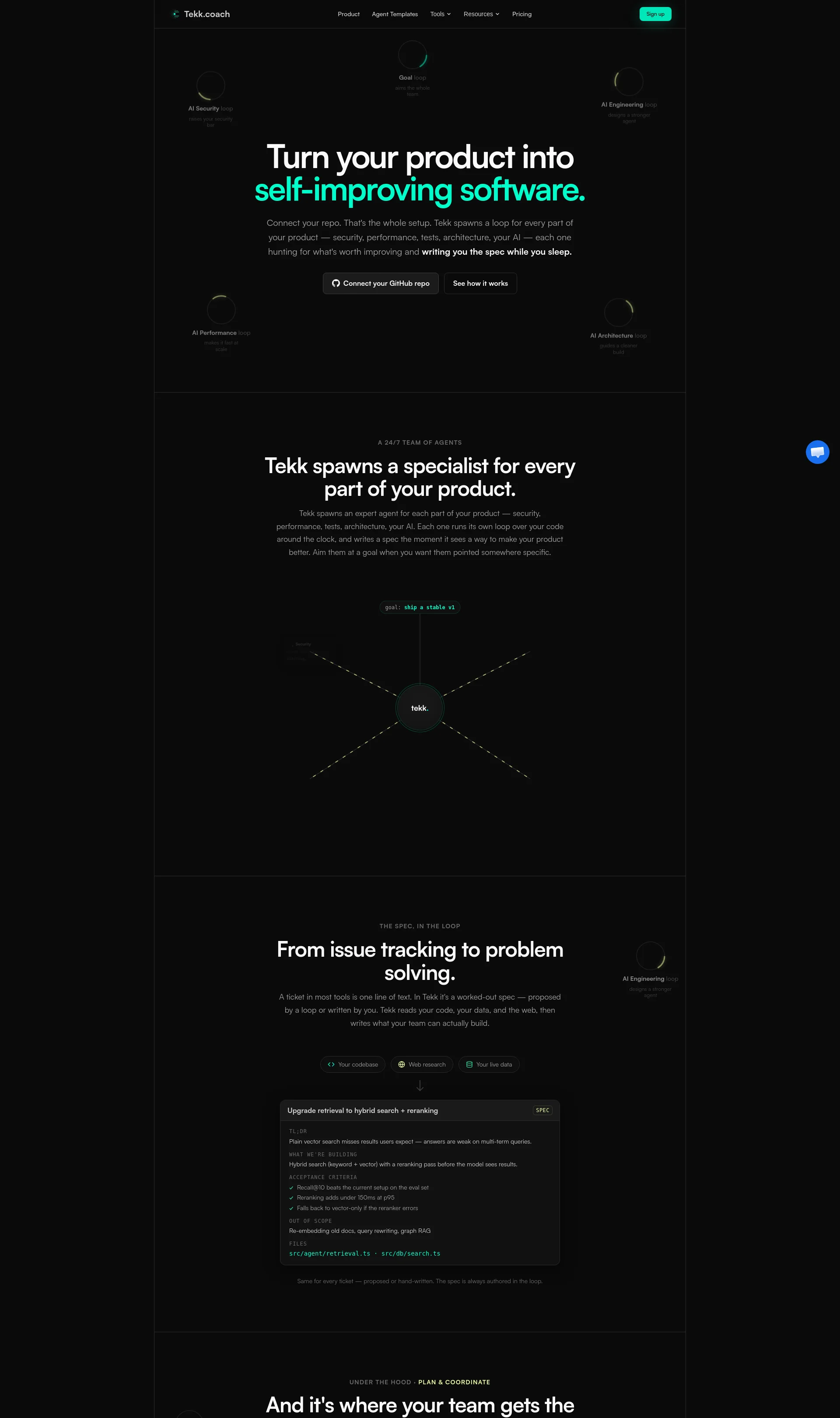 AI Agents for Self-Improving Software