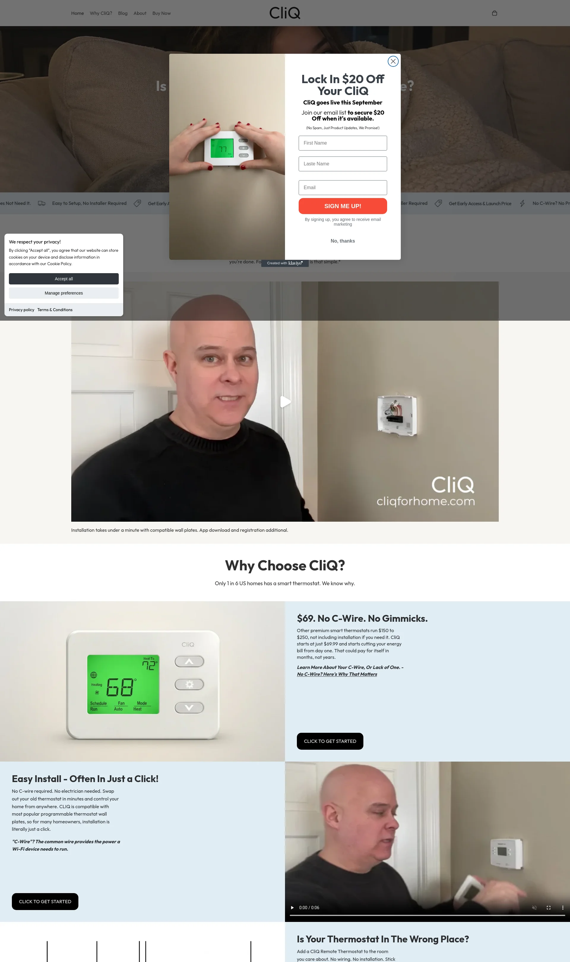 The Smart Thermostat That Installs in a Click, No C-Wire Required