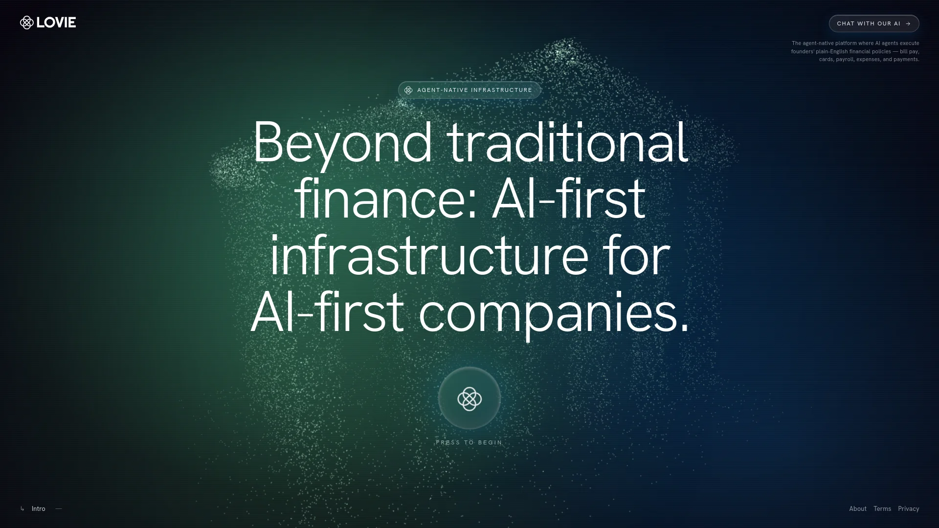Agent-Native Financial Infrastructure for AI-First Companies