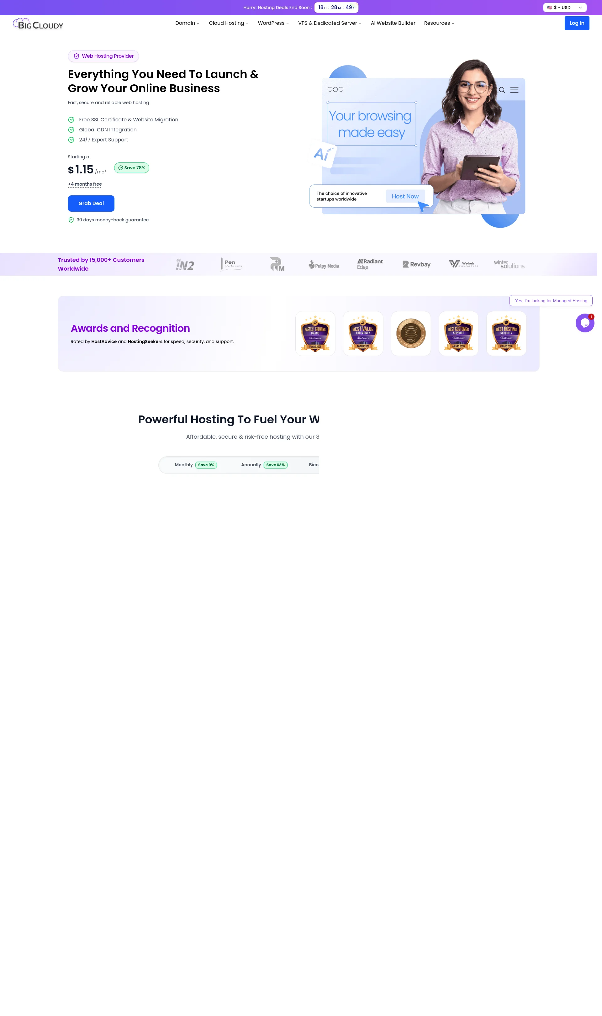 Best Web Hosting Provider for Fast & Secure Websites