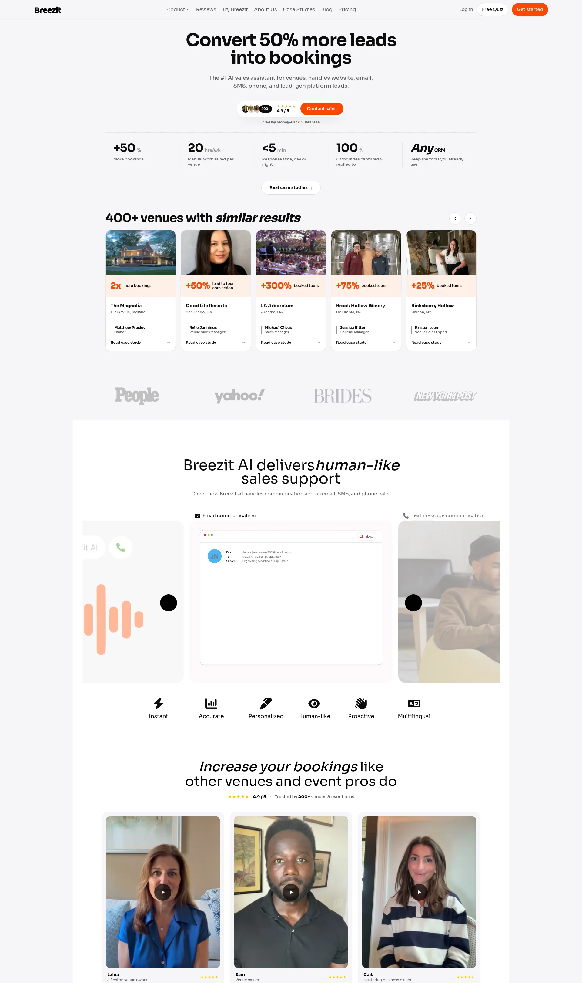 AI Sales Assistant for Venues & Event Pros