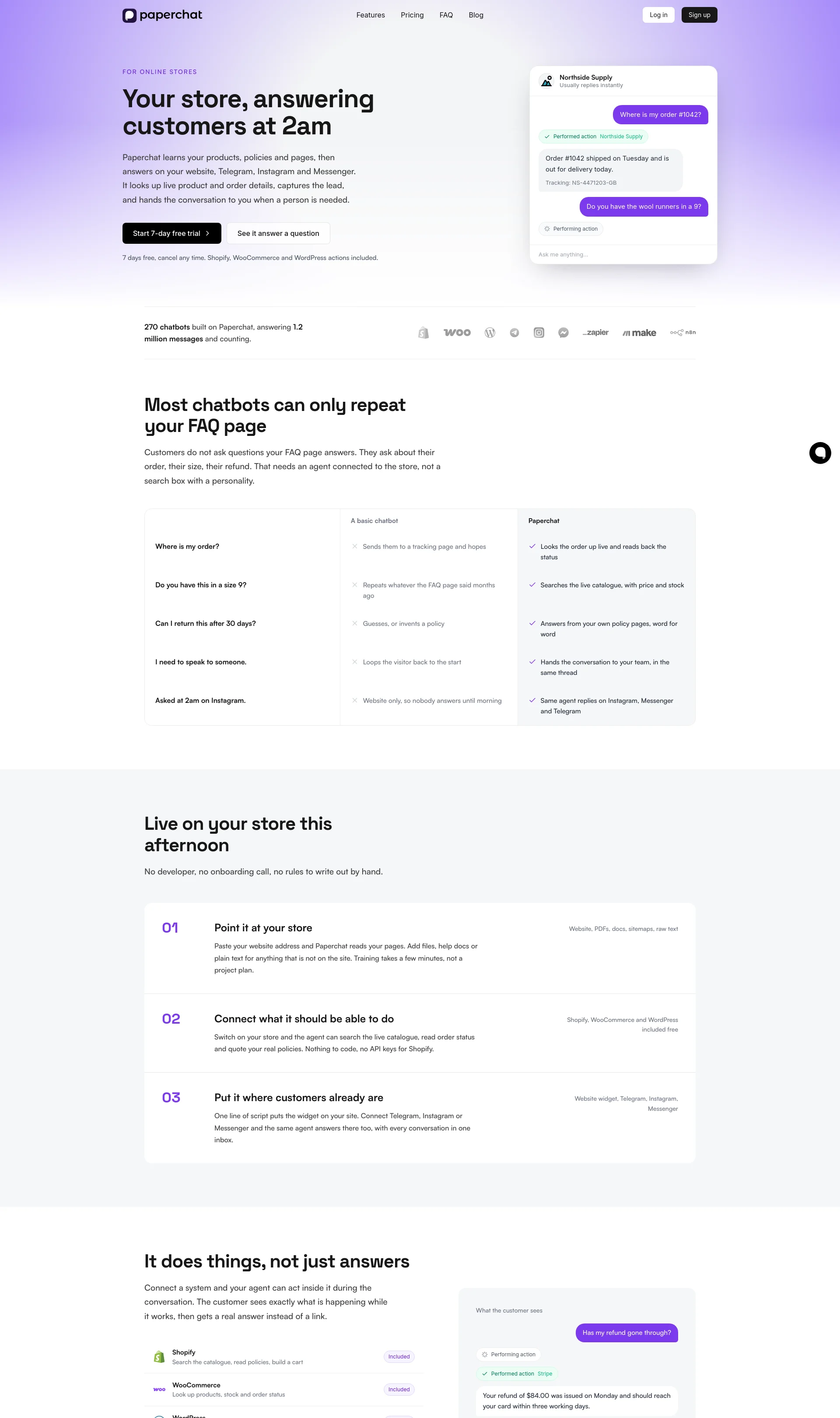 Customer support AI agents for business with human handover
