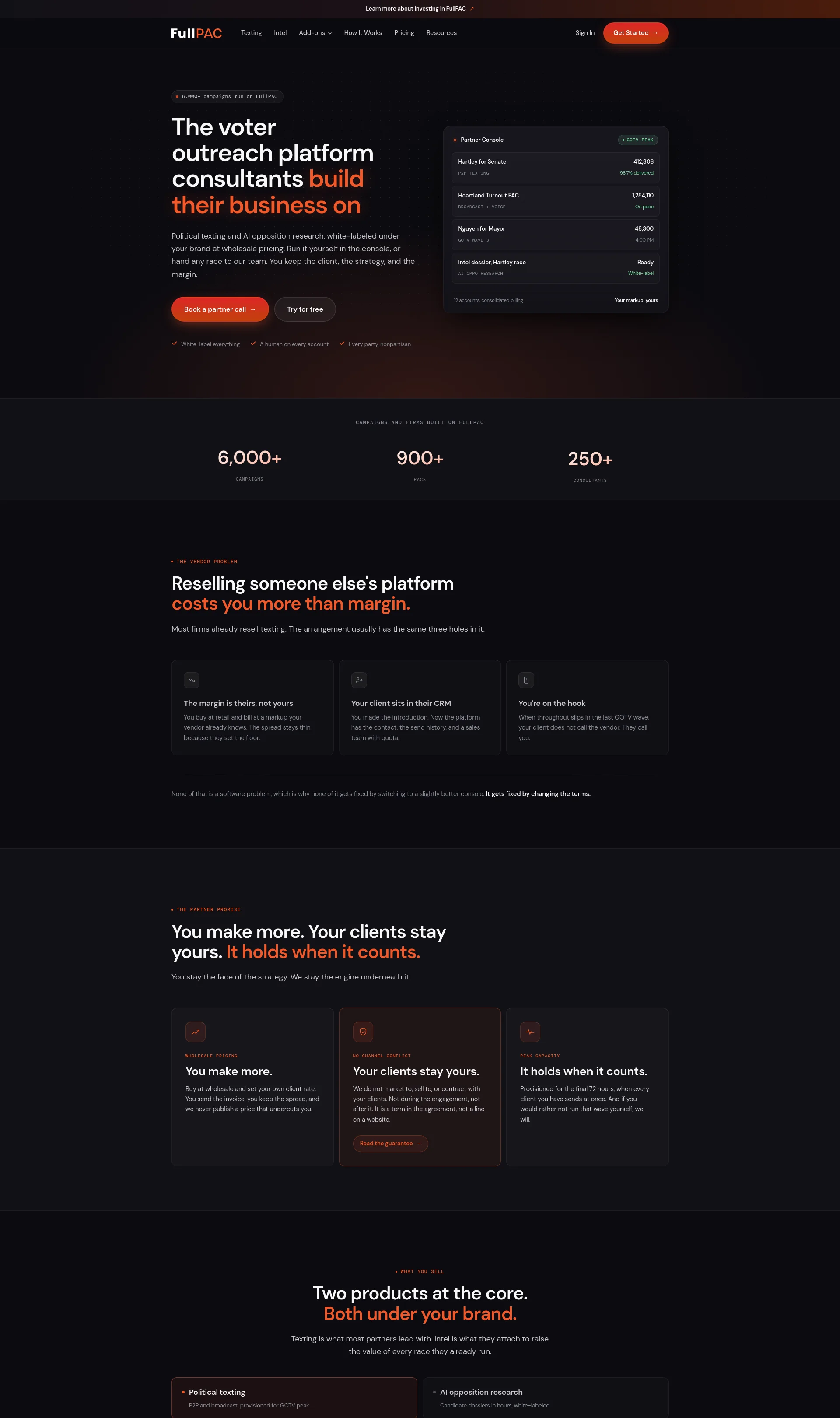 Political Voter Outreach and Texting Platform