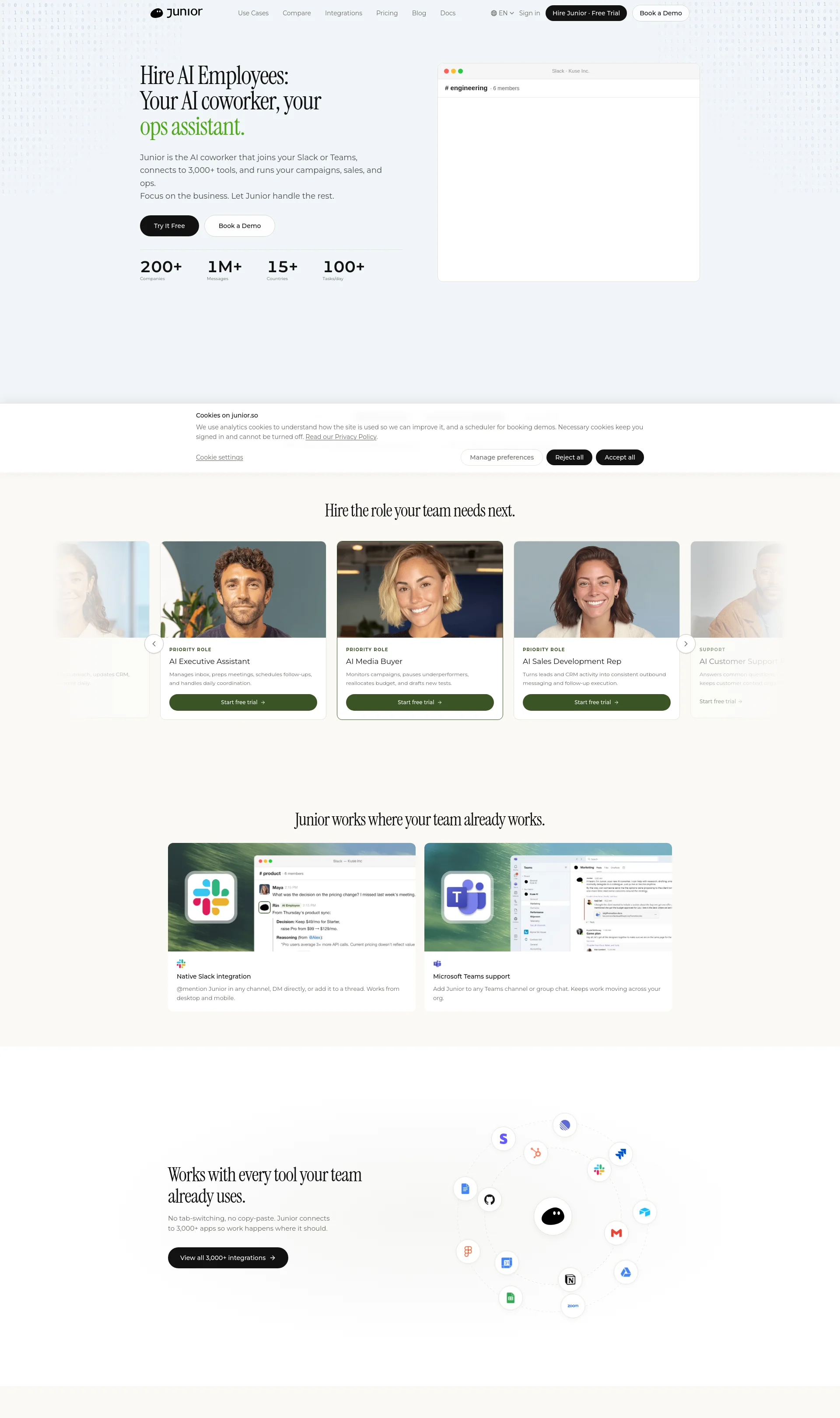 The AI Employees for Any Role: AI Coworkers for your sales, marketing, ops