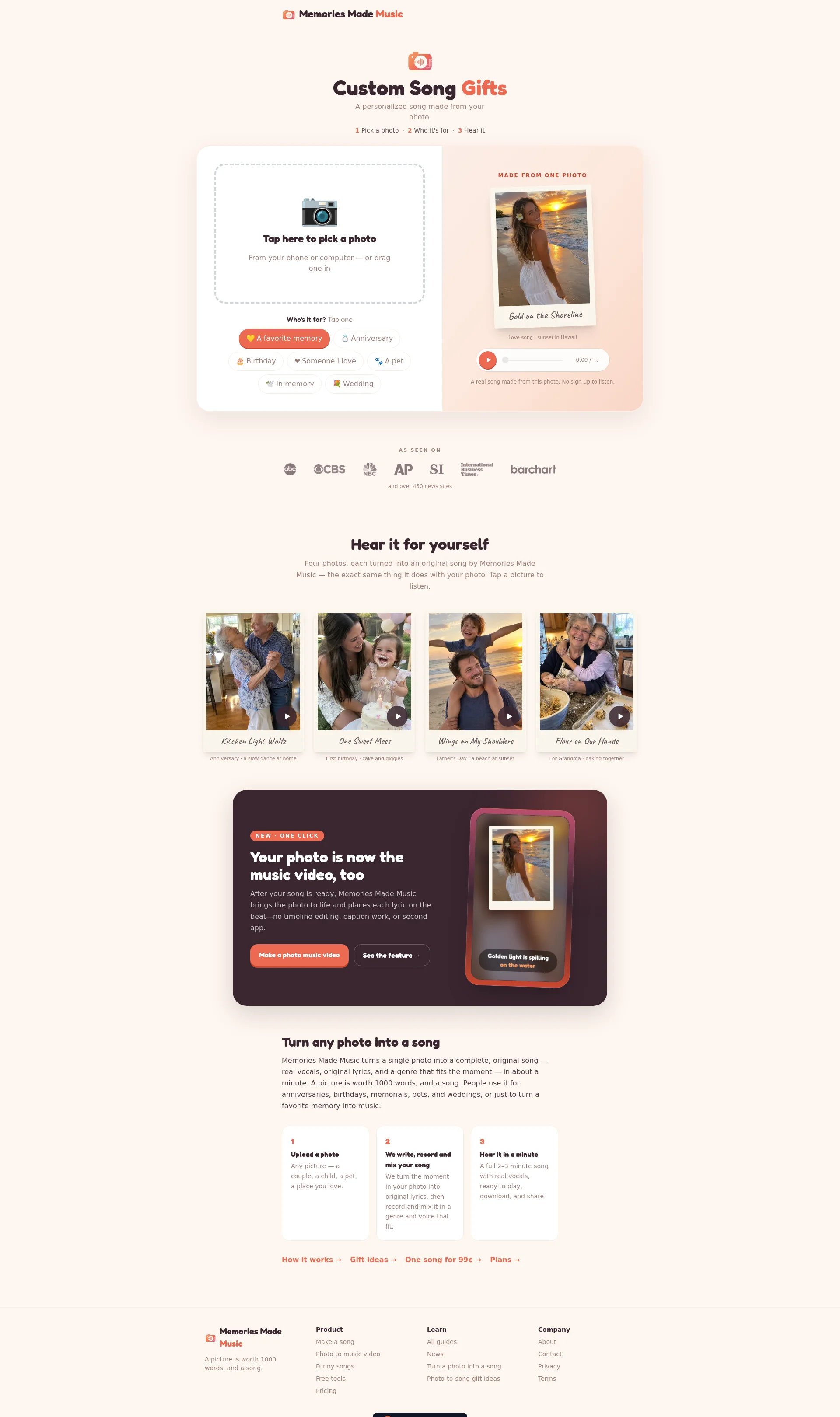 Personalized Songs From Your Photo