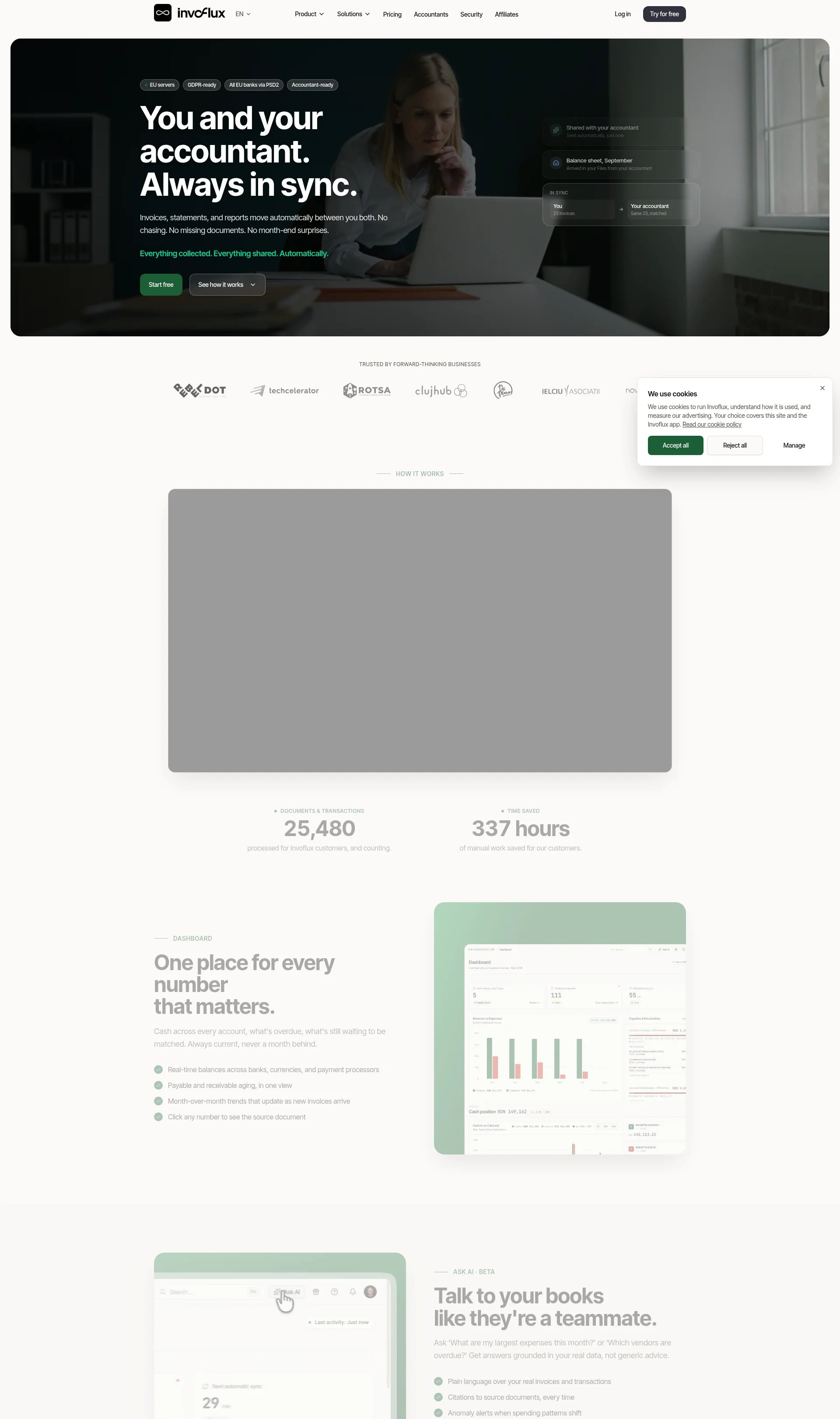 Invoice automation for entrepreneurs and accountants