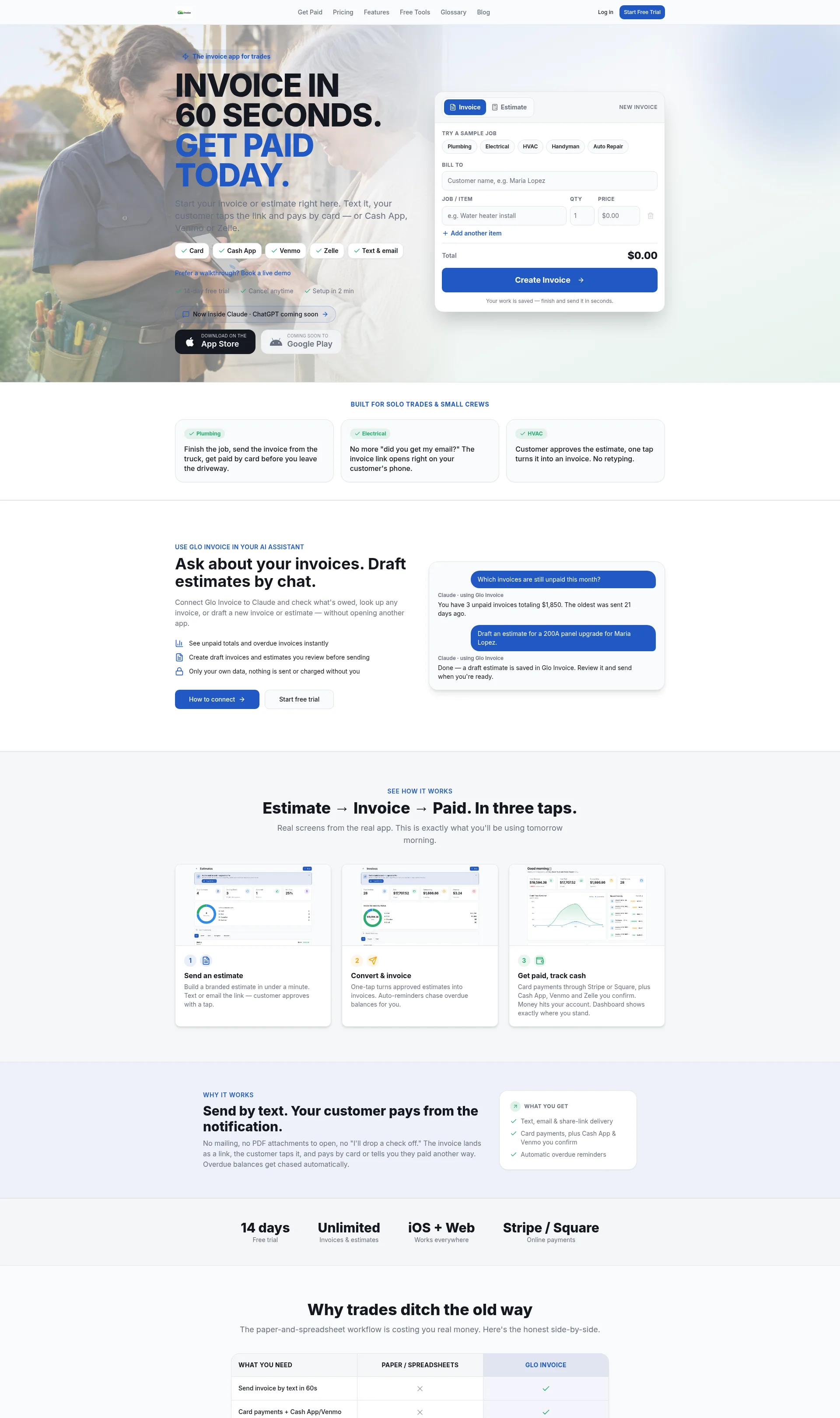 Invoicing, Estimates & Online Payments for Service Businesses