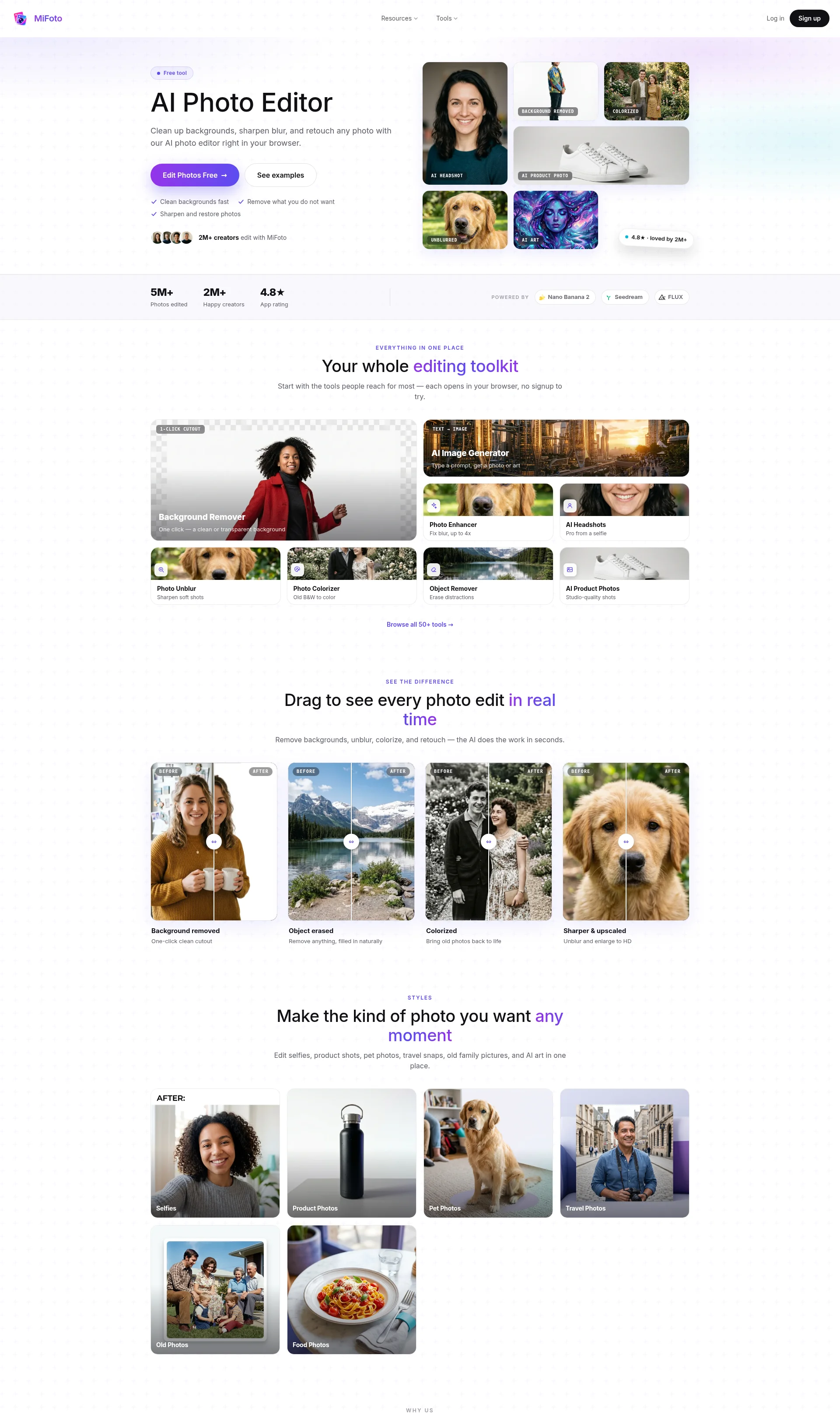 Edit Photos Free with AI Photo Editor