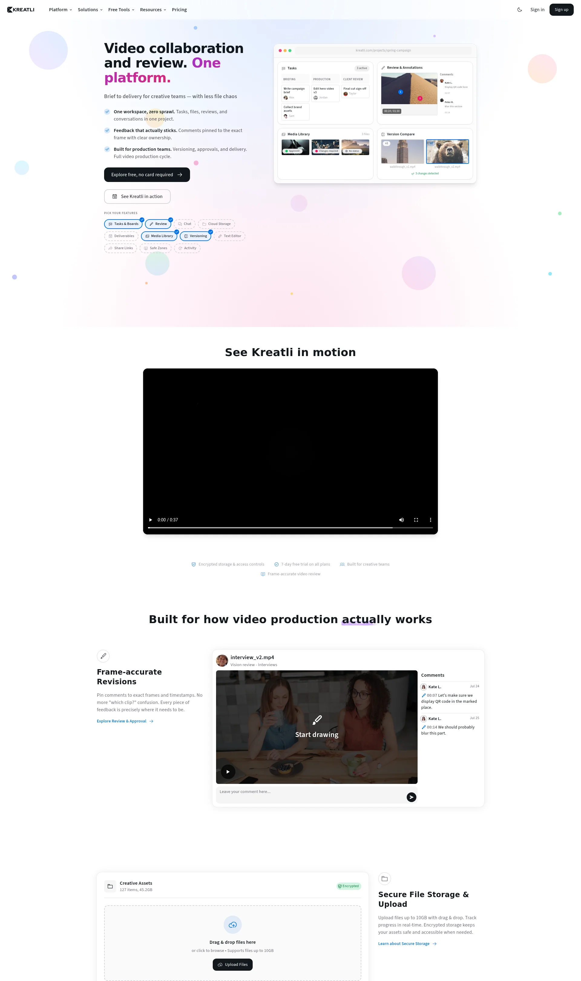 Video Collaboration & Review Platform